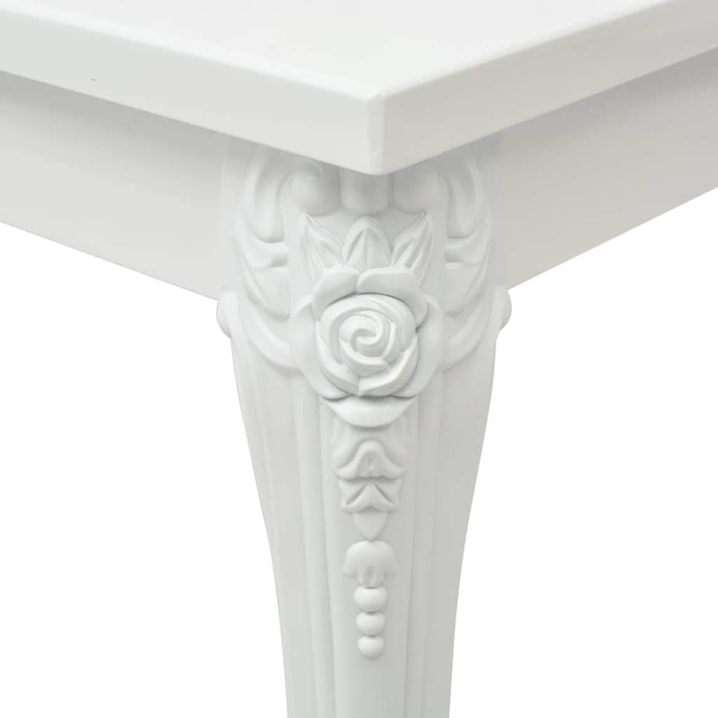 FAMIROSA Glossy Coffee Table - Modern MDF Sofa Table for Living Room & Office Decor
