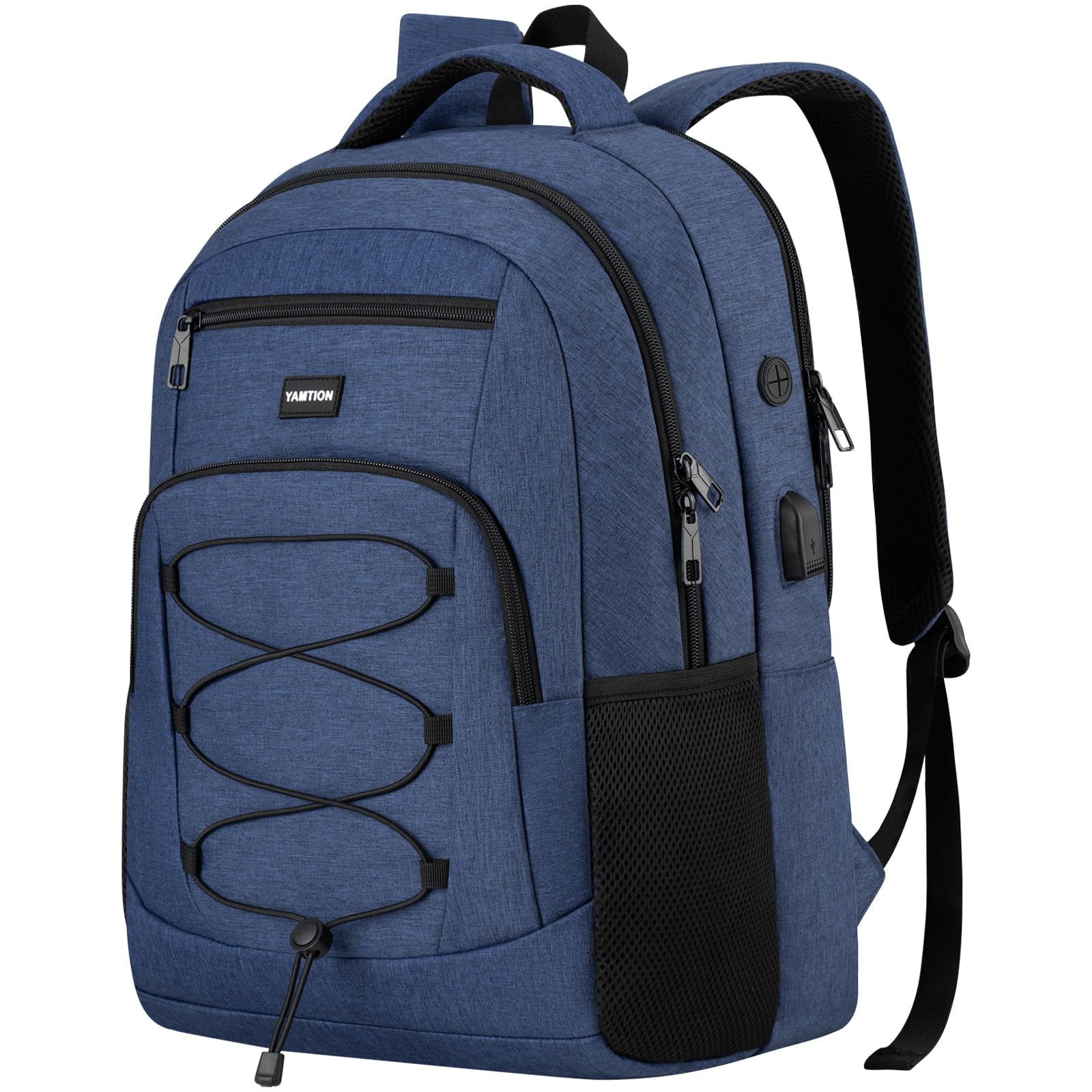 17.3 Inch Laptop Backpack for Men & Teens - Durable School Bookbag with USB Charging Port, College Backpack for High School Students & Office Professionals - Perfect for Work, Travel & Daily Commute