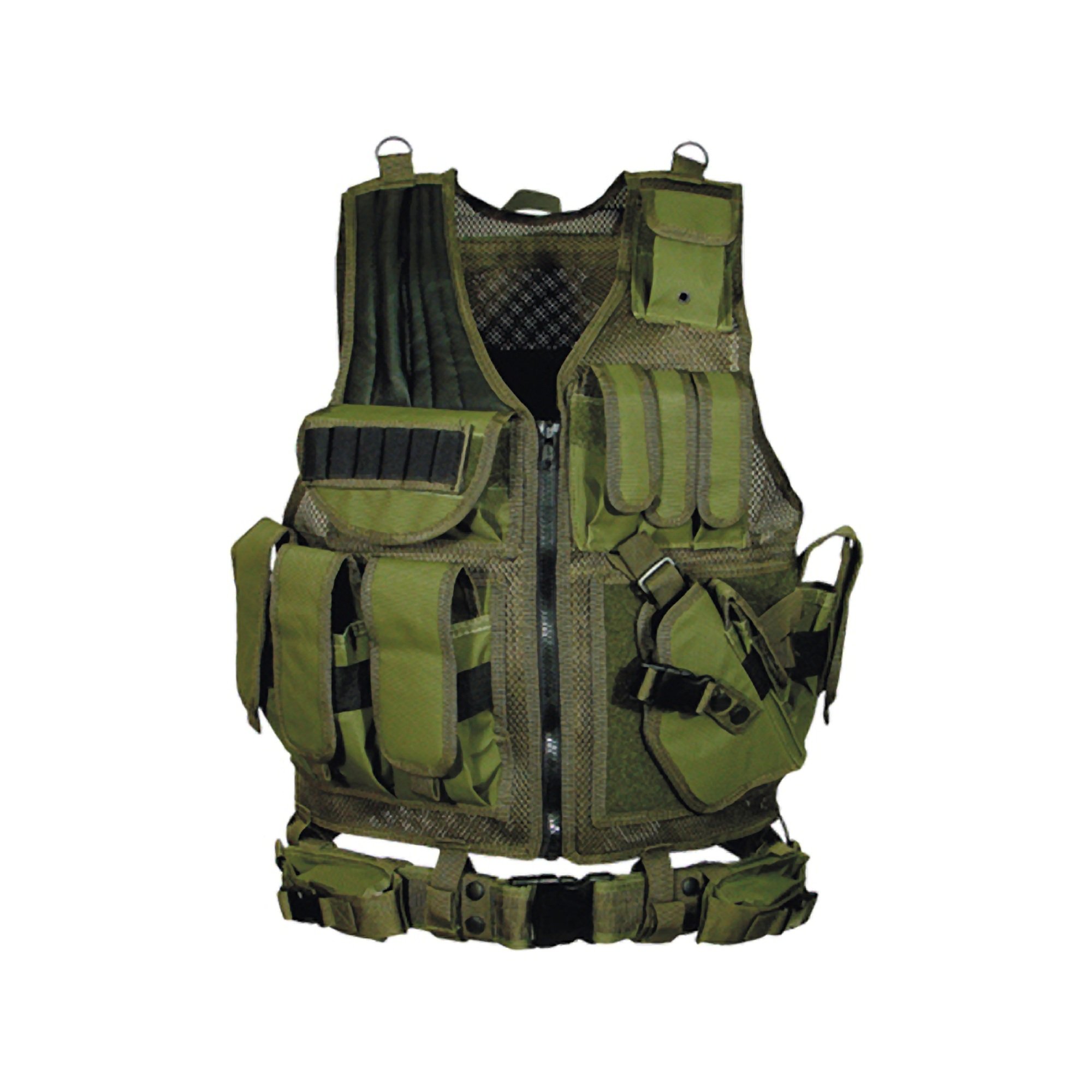 UTG 547 Tactical Vest for Law Enforcement - Adjustable Military Plate Carrier with Molle Webbing - Ideal for Police, Security & Airsoft Use