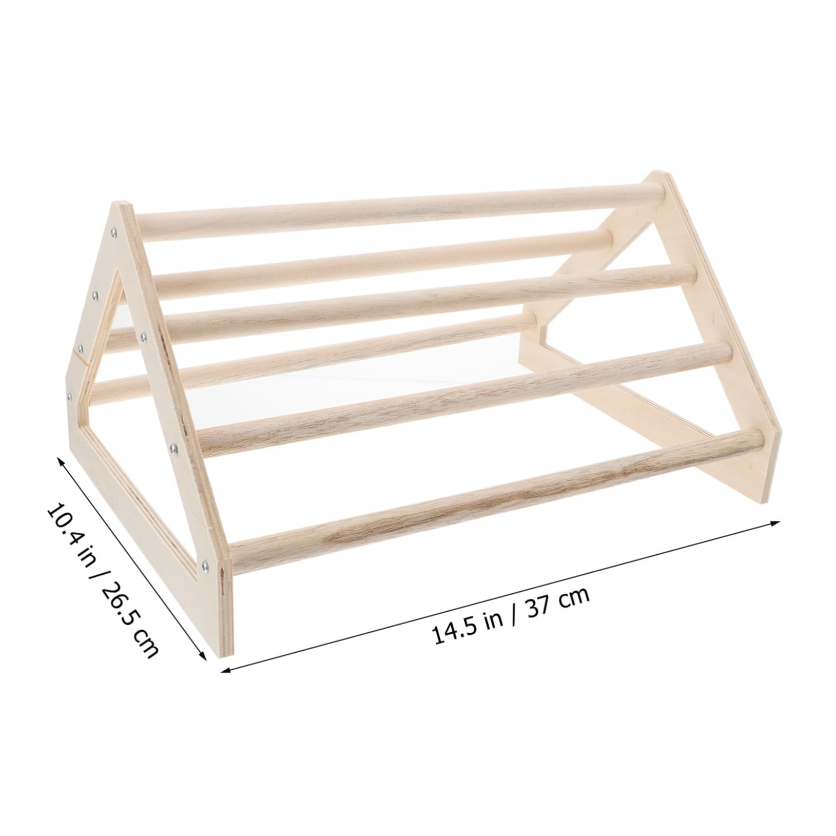 Balacoo Wooden Chicken Stand - Pet Parrot Perch, Poultry Rack & Bird Cage Accessory for Hens, Chicks & Small Birds - Durable & Natural Wood Toy for Indoor/Outdoor Use