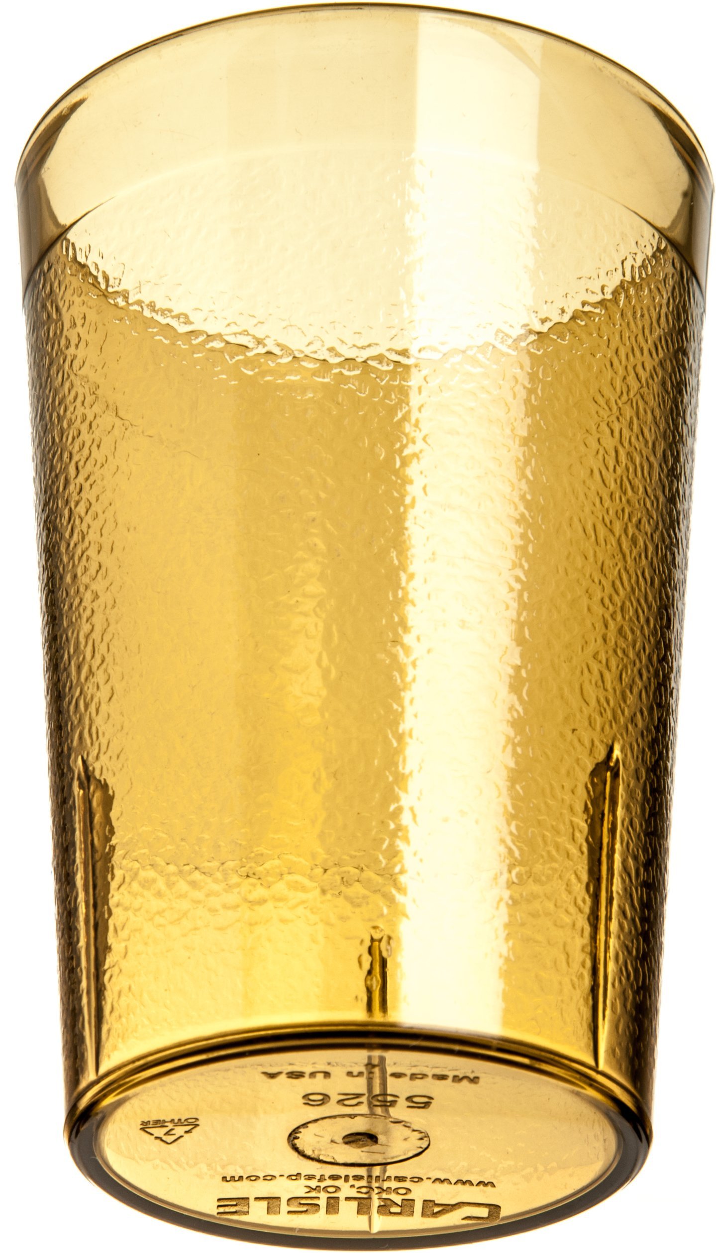 BPA-Free 8 oz Amber Plastic Tumbler - Shatter-Resistant & Stackable Drinking Cup (Pack of 72) - Perfect for Restaurants, Cafes, Parties & Outdoor Events