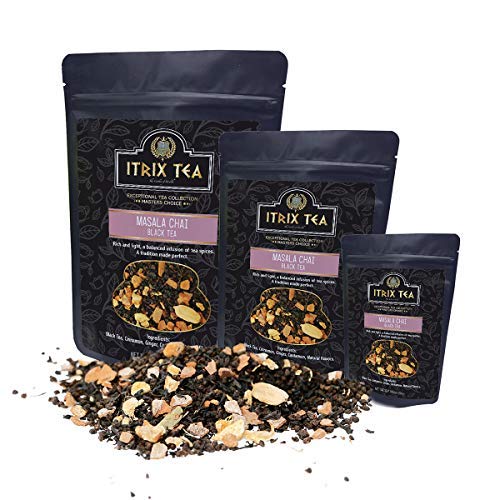 Organic Masala Chai Tea Loose Leaf - 100% Natural Black Tea Blend with Cinnamon, Ginger & Cardamom | Healthy Coffee Alternative for Energy & Stress Relief | Perfect for Morning Boost, Afternoon Pick-Me-Up & Relaxing Evenings (1 lb)