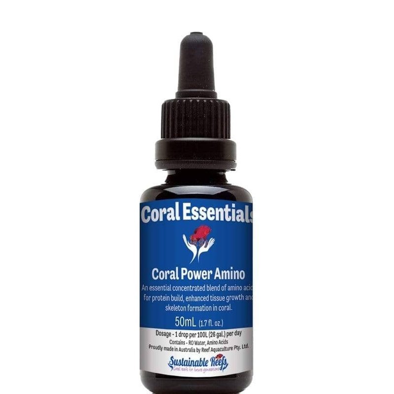 Coral Essentials Coral Power Amino - Premium Amino Acid Supplement for Saltwater Aquariums | Enhances Coral Growth & Coloration | Ideal for Reef Tanks & Marine Ecosystems