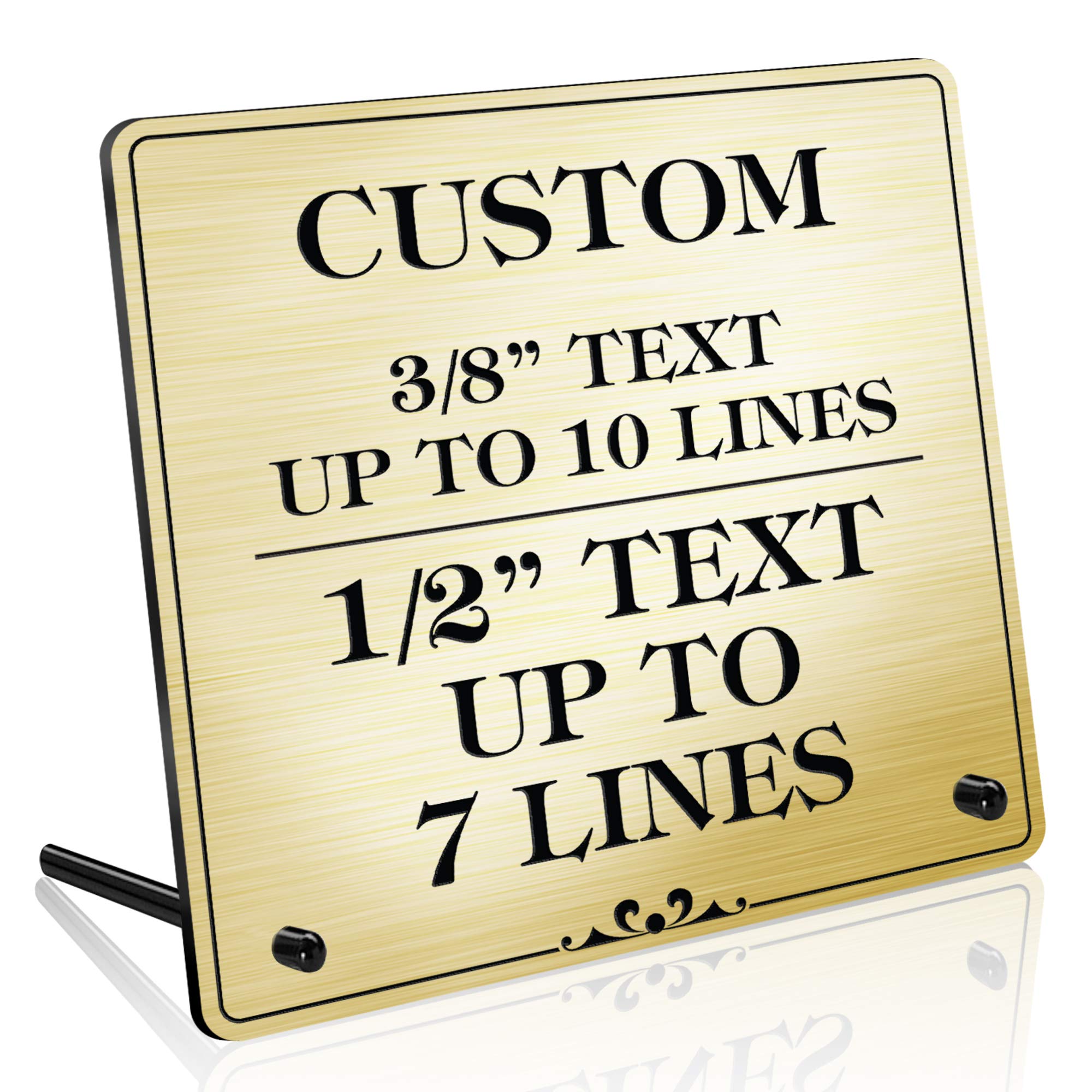 Custom Desk Name Plate - Personalized 6