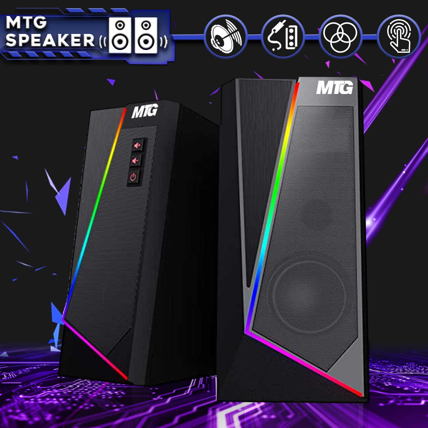 Renewed TechMagnet Gaming PC - Intel i5, 16GB RAM, 1TB SSD, 27