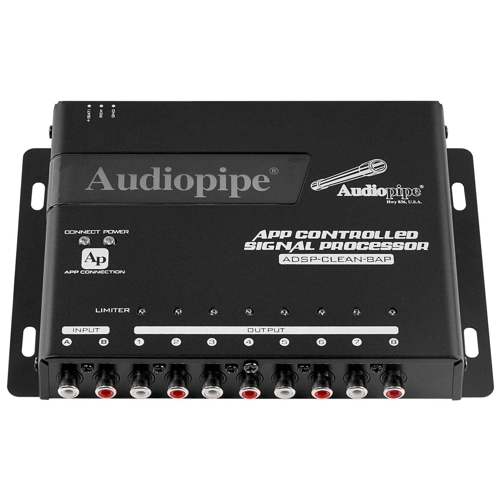 APP Controlled Signal Processor (ADSP CLEAN 8AP) - Professional Audio DSP for Home Studio & Live Performances