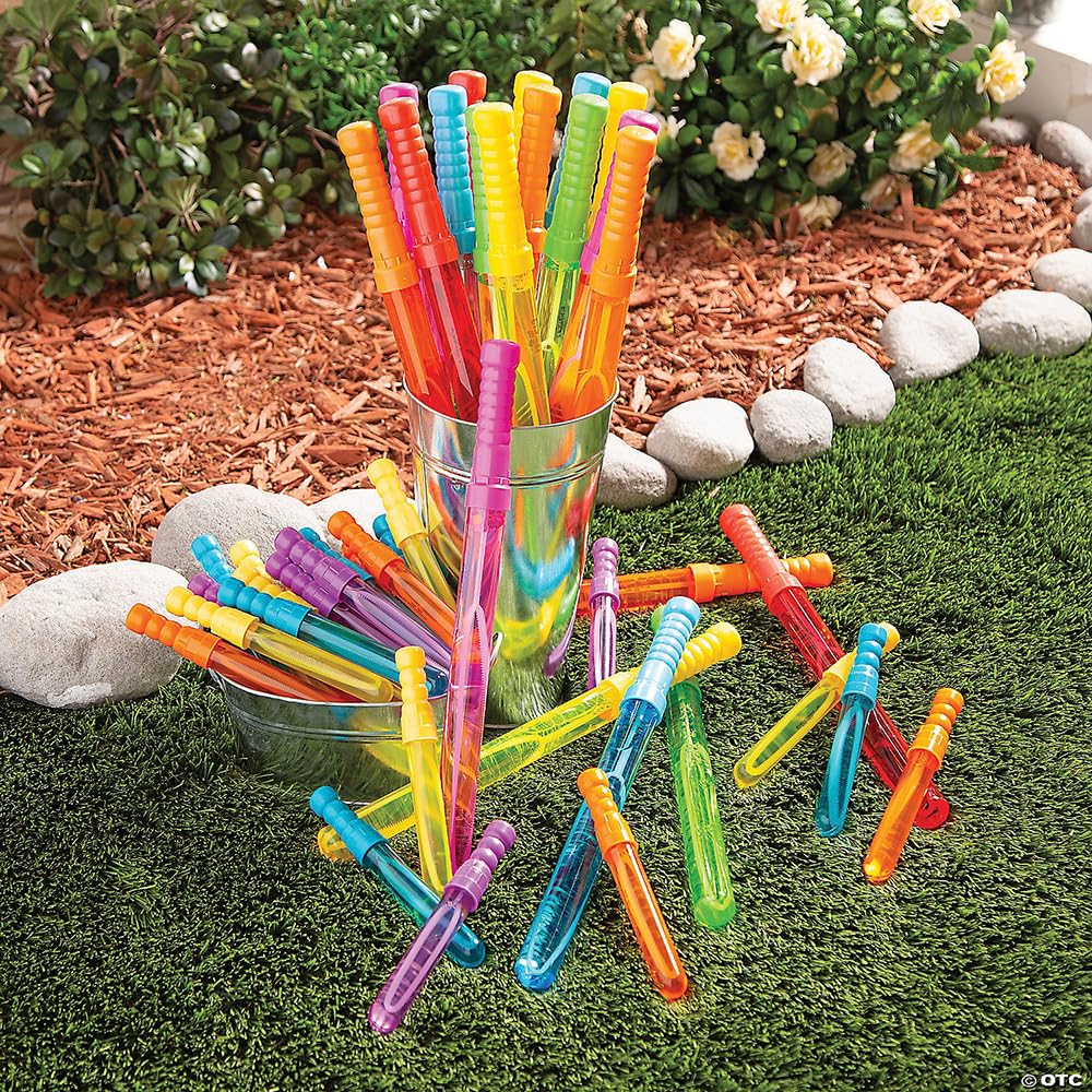 Big Bubble Wand Assortment - 12 Piece Set for Kids Outdoor Play & Summer Activities - Giant Bubble Maker Toys for Parties, Parks & Backyard Fun