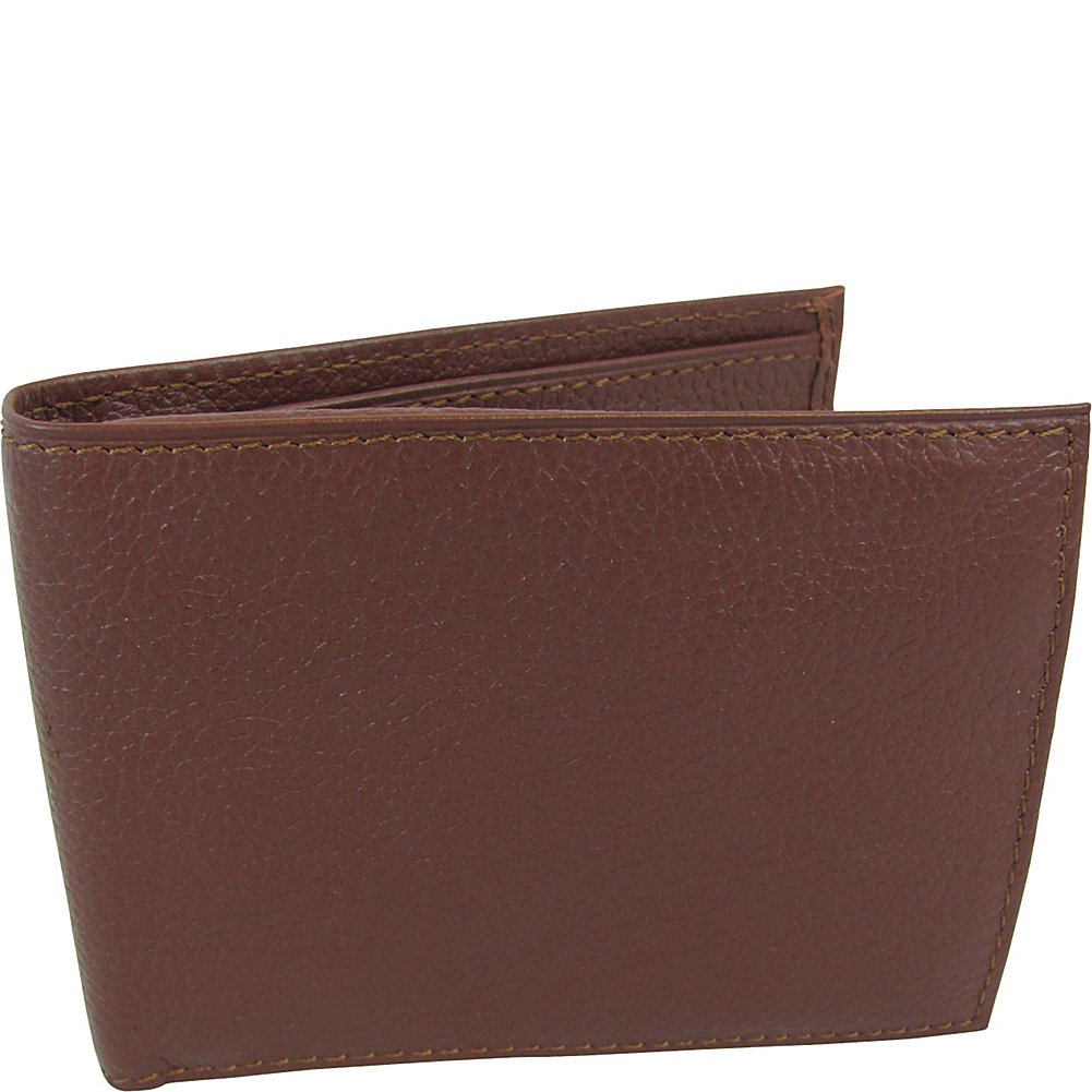 Genuine Leather Bi-fold Wallet for Men - Slim RFID Blocking Wallet with Multiple Card Slots & ID Window (#500-02) - Perfect for Everyday Carry, Business & Travel