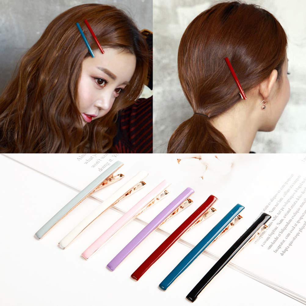 Beaupretty Alligator Hair Clips - Long Thin Duckbill Hair Pins, Alloy Hair Barrettes Bobby Pins for Women (7pcs) - Perfect for Updos, Ponytails & Everyday Hairstyles