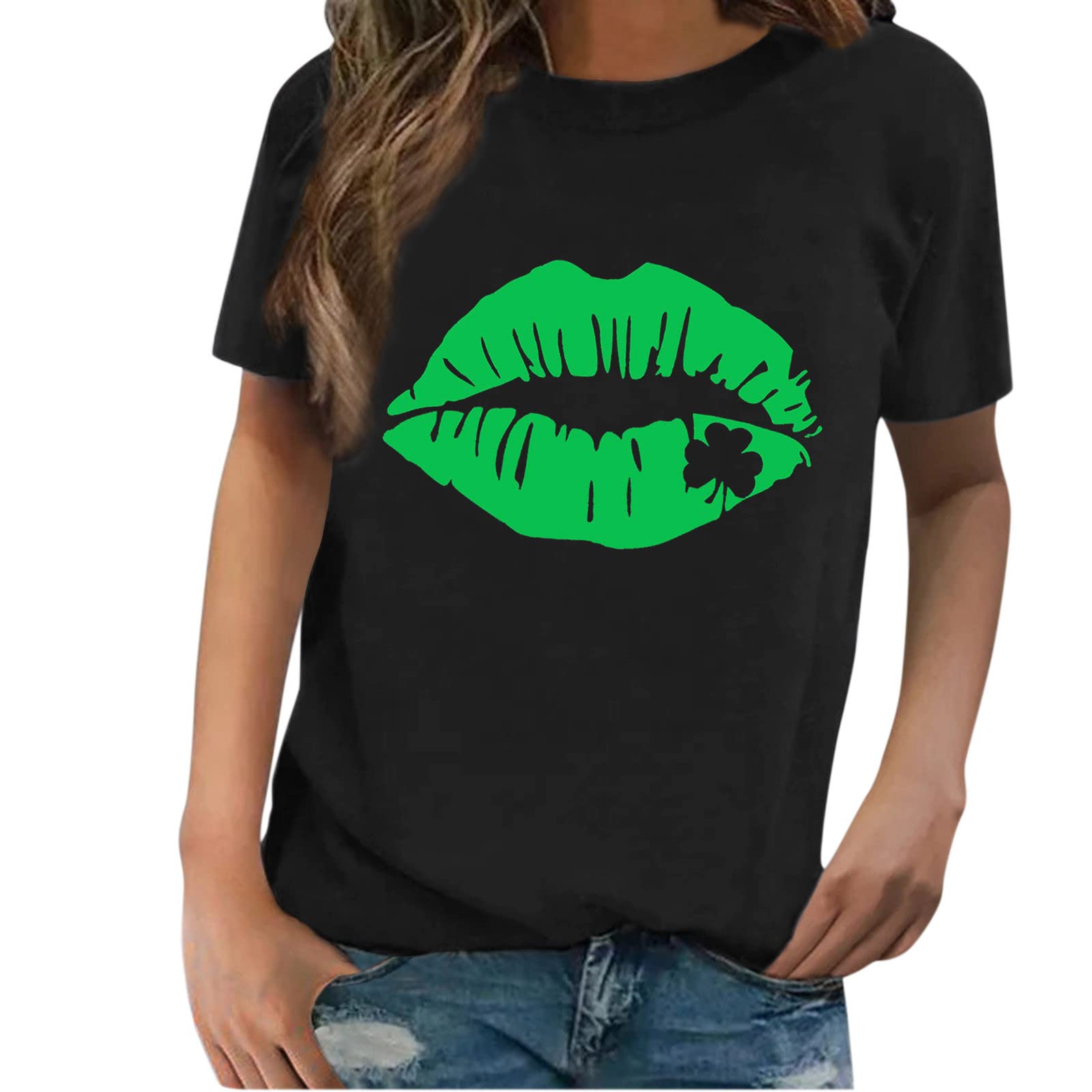 UOKNICE Women's V-Neck Boho T-Shirts - Summer Casual Fashion for Outings