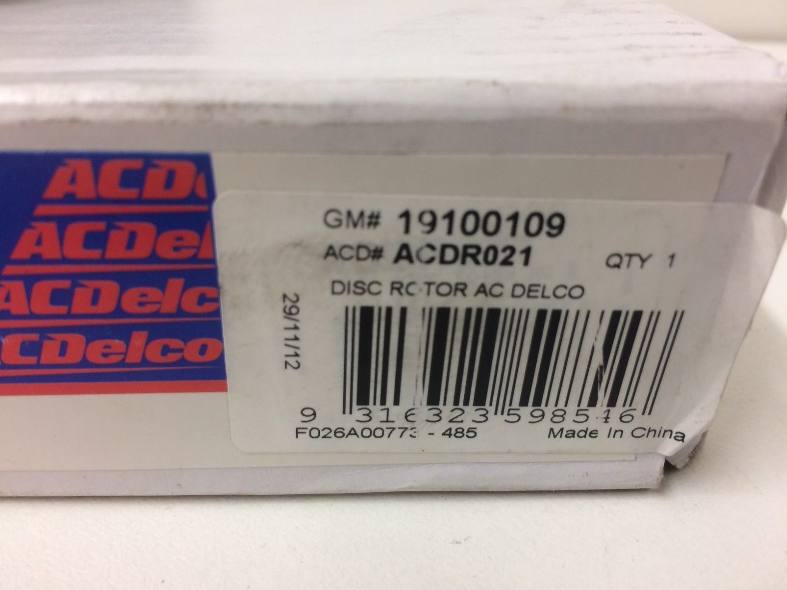 Genuine AC Delco Front Brake Rotors Pair for Holden SB Barina & Combo - Premium Quality, Perfect Fit - Ideal for Smooth Braking & Safe Driving