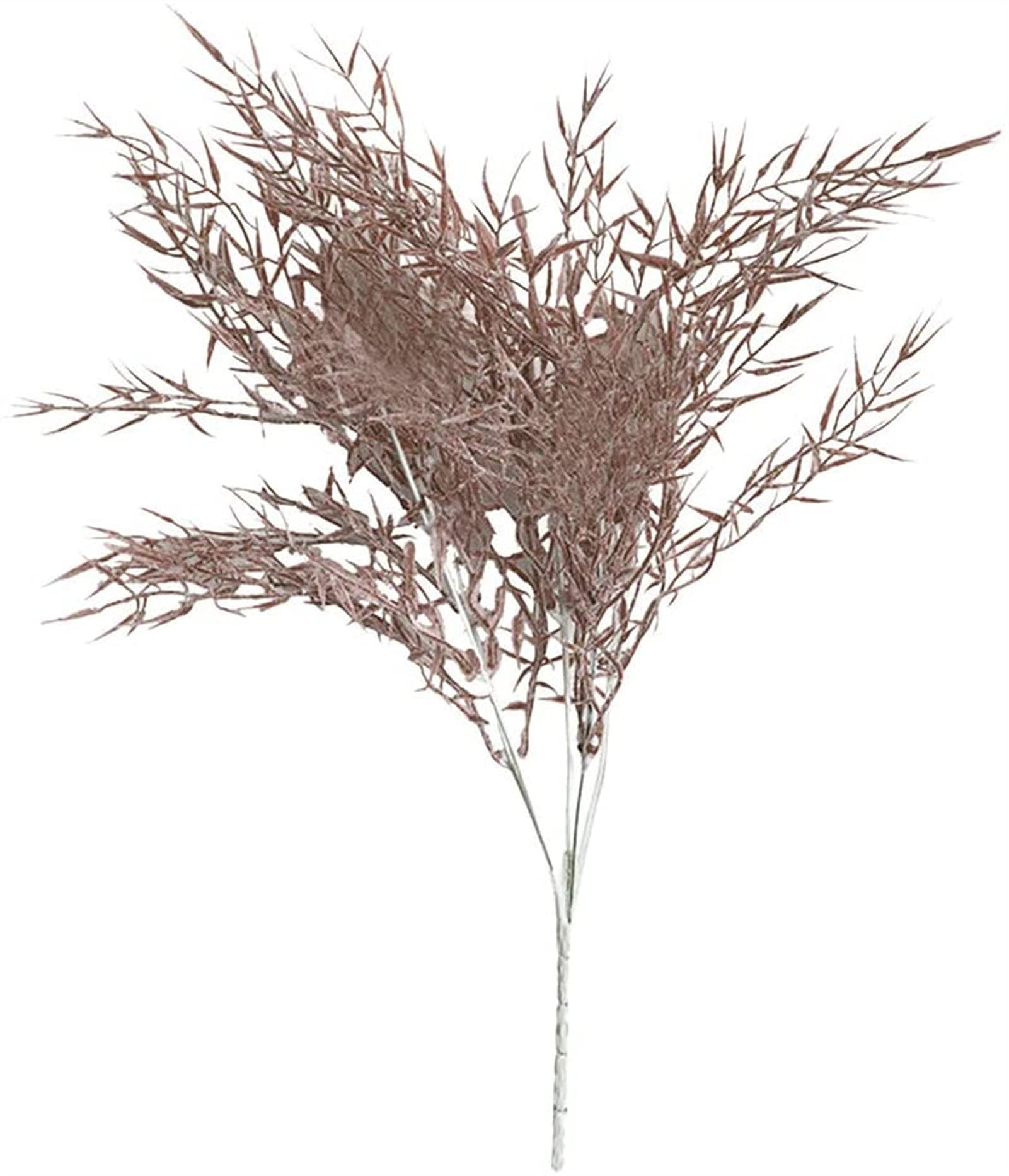 FJX Artificial Bamboo Grass Flowers - Realistic Fake Plants for Wedding Bouquets, Home Decor, Party & Hotel Centerpieces - Brown (Perfect for Indoor & Outdoor Decoration, Events, and DIY Projects)