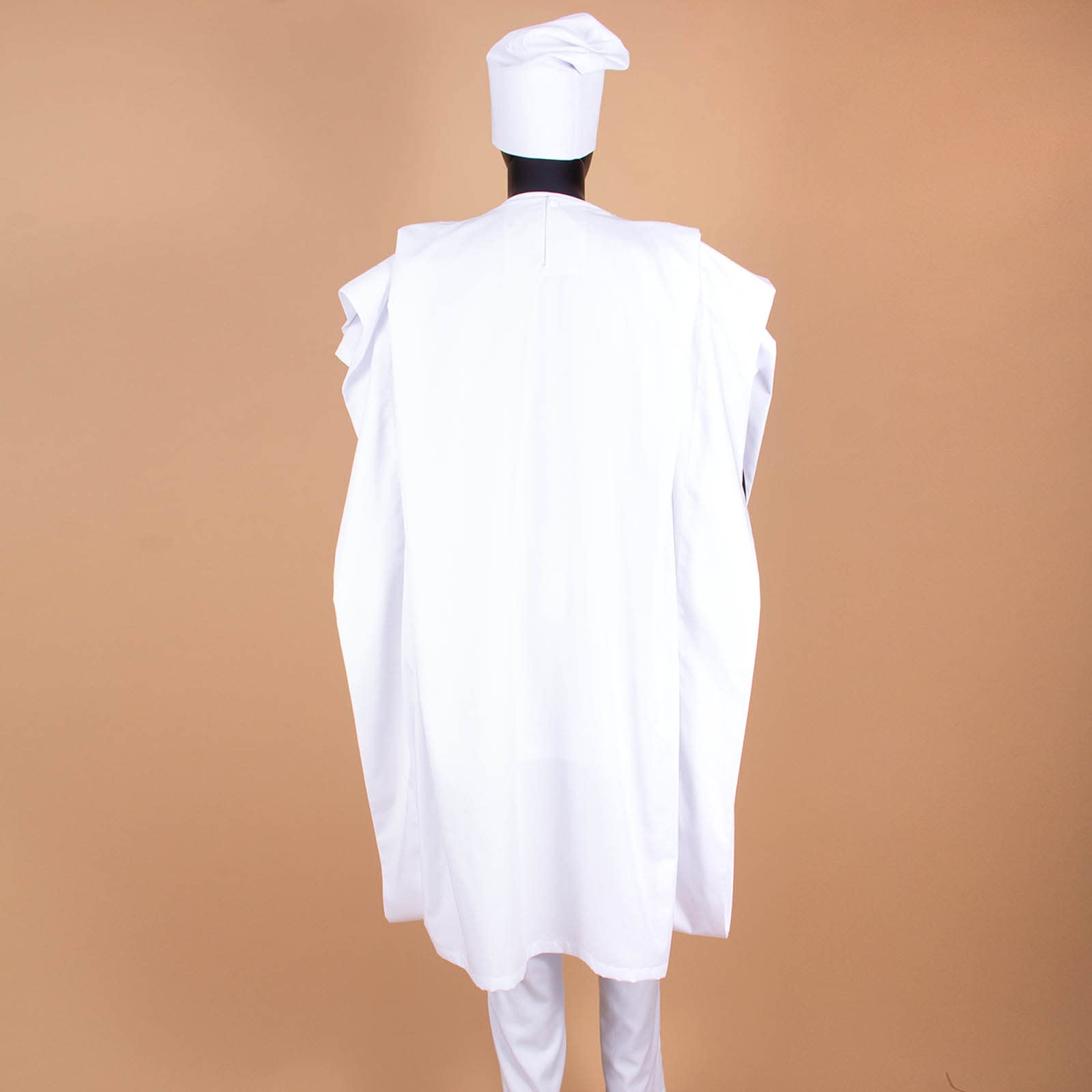 African Men's Agbada Outfit 4-Piece Set - Embroidered Traditional Wedding Attire with Shirt, Pants & Hat for Special Occasions | Perfect for Weddings, Evening Events & Cultural Celebrations