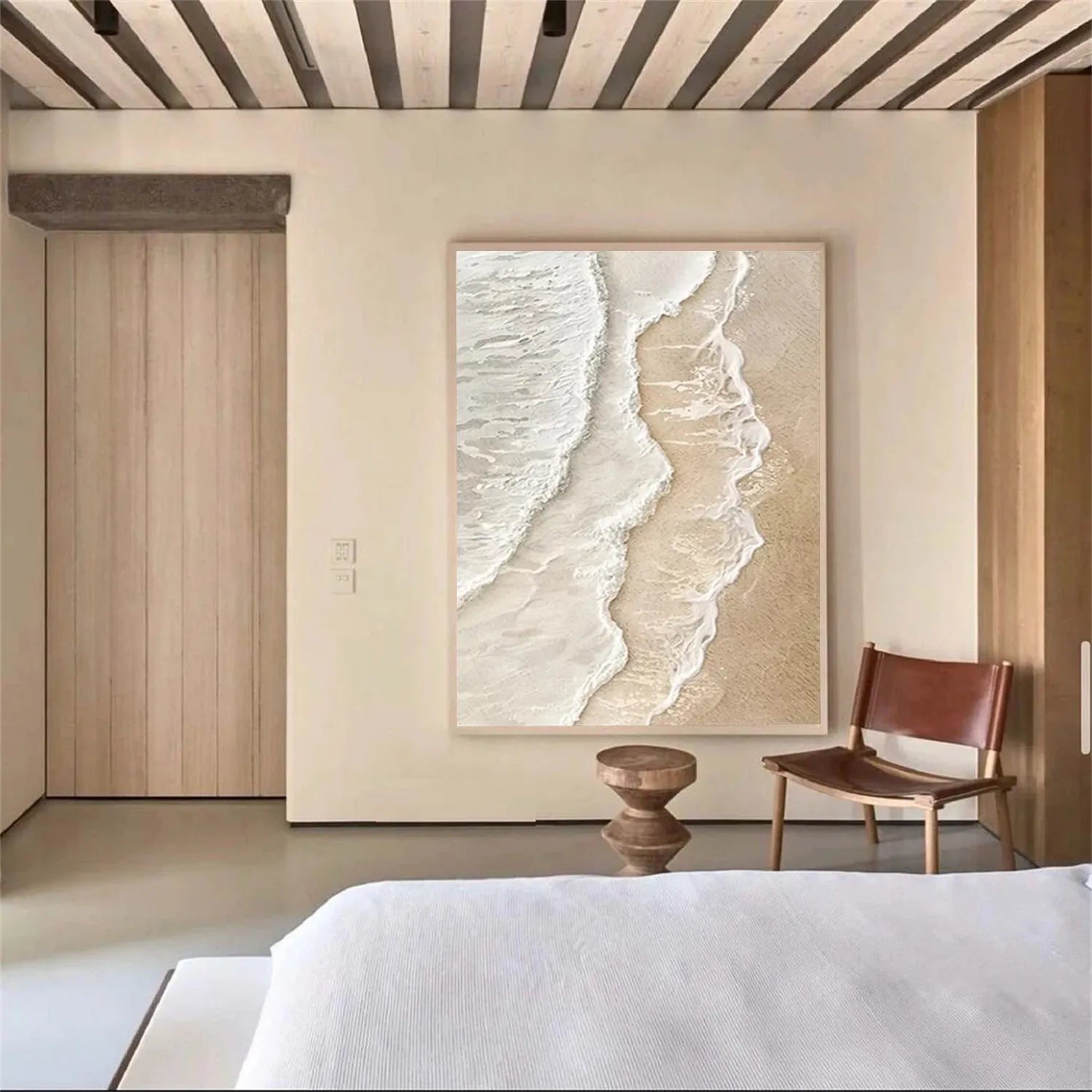 Ocean and Sky Painting #OS 206 - Handmade Canvas Wall Art for Home Decor, Office, Living Room, Bedroom