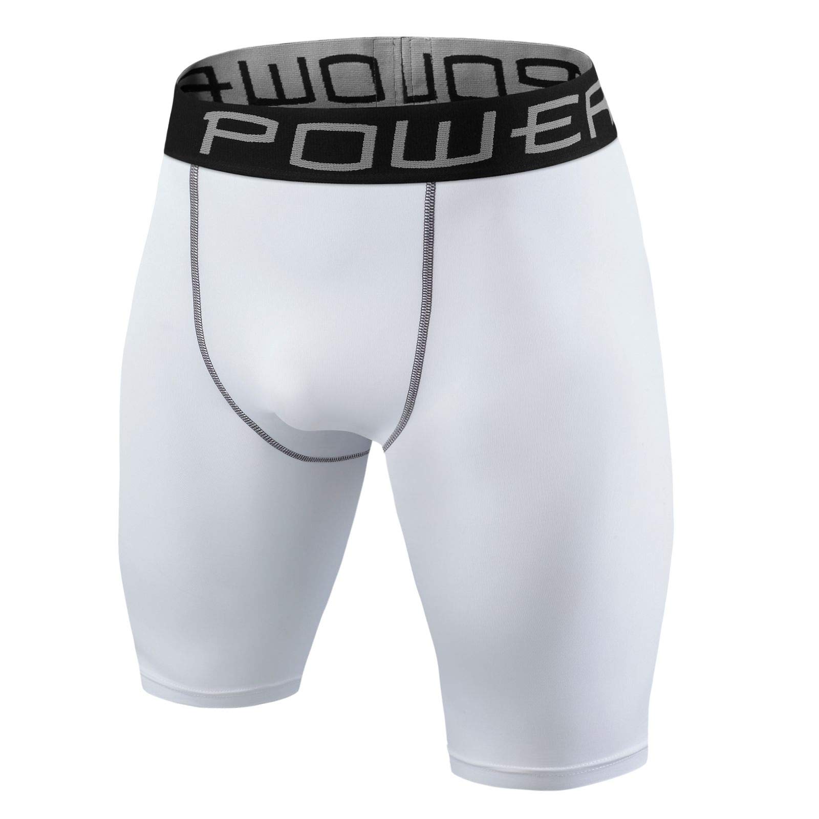 PowerLayer Boys' Compression Baselayer Shorts - Thermal Underwear for Active Kids - Perfect for Sports, Running & Cold Weather Layering