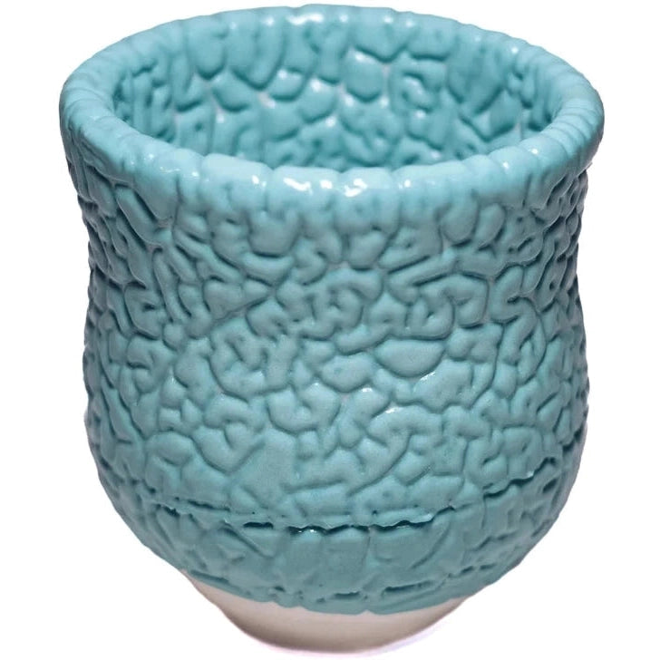 Ritual Glaze Ceramic Crawl Bowl - Handmade Turquoise Pottery for Home Decor & Meditation Rituals | Perfect for Yoga Studios, Zen Gardens & Spiritual Spaces