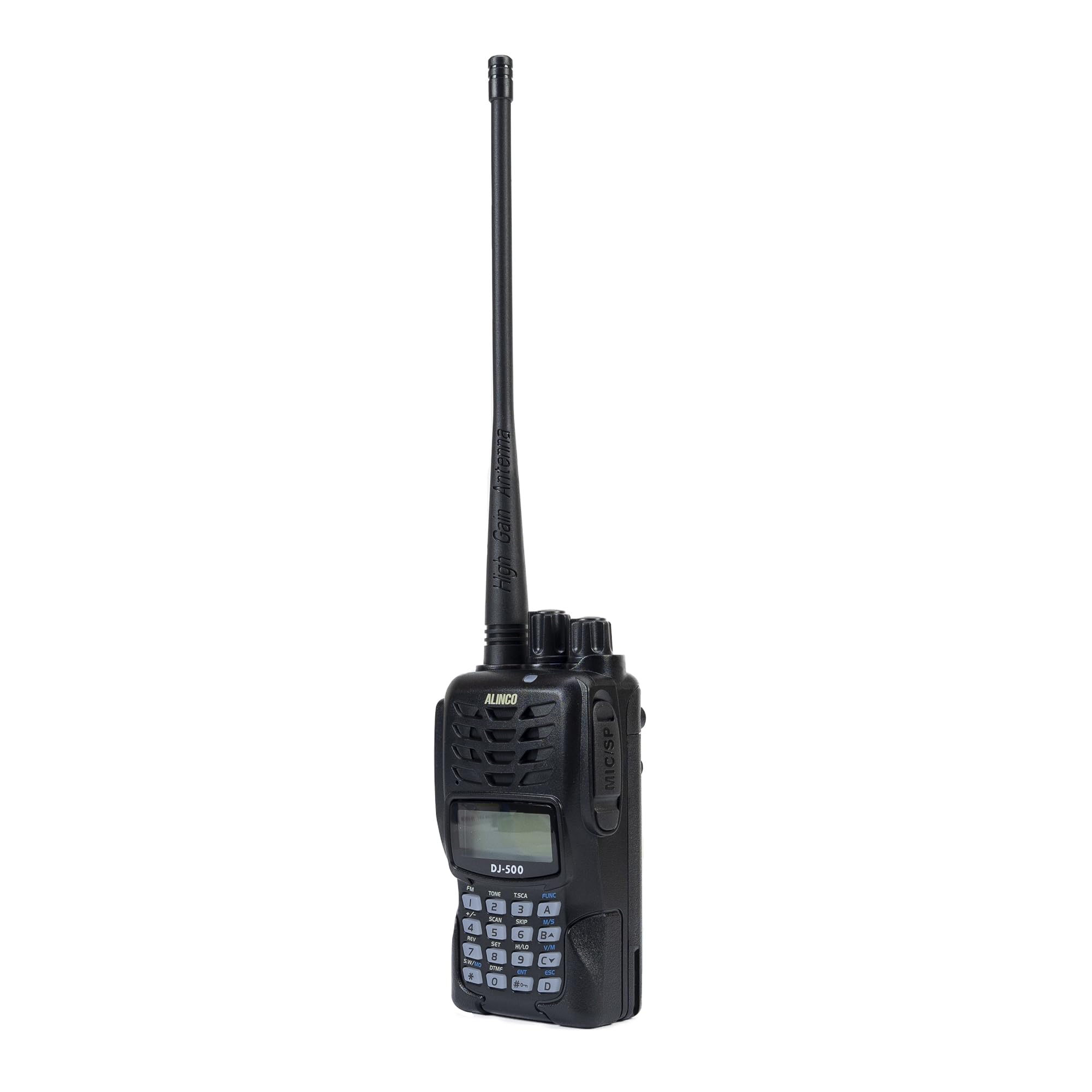 Alinco DJ-500-E Portable VHF/UHF Two-Way Radio - Adjustable Power 200 Channels 1500mAh Battery with Talk Around VOX TOT CTCSS DCS & FM Radio - Ideal for Outdoor Adventures Emergency Communication and Security Teams