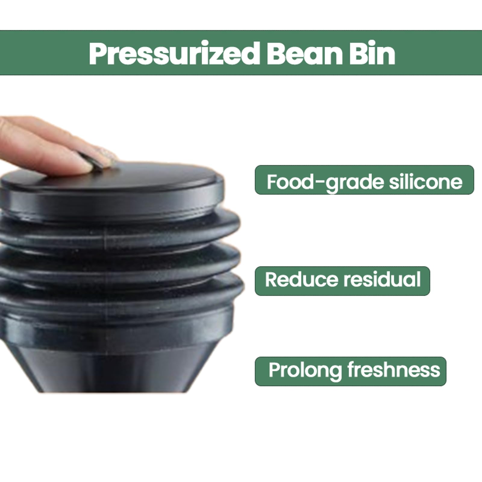 Premium Electric Coffee Grinder with Titanium Burr - 10 Precise Grind Settings for French Press, Pour Over, Espresso & Cold Brew - Quiet Coffee Mill for Home & Office Use