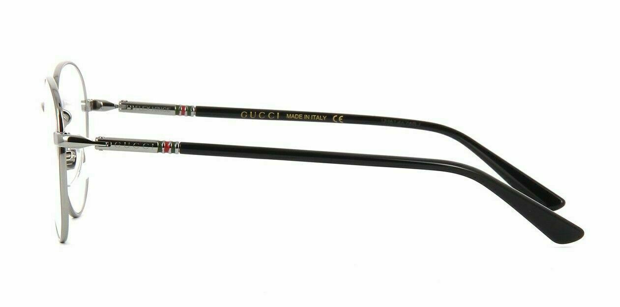 Gucci GG 0392O 001 Silver/Black Eyeglasses - Stylish Designer Frames for Men & Women | Perfect for Work, Travel & Everyday Wear