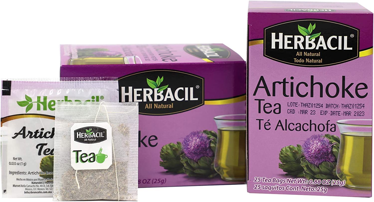 Organic Artichoke Herbal Tea - Caffeine-Free, 2-Pack (50 Tea Bags) - Detox & Digestive Support - Perfect for Relaxation & Wellness Routine
