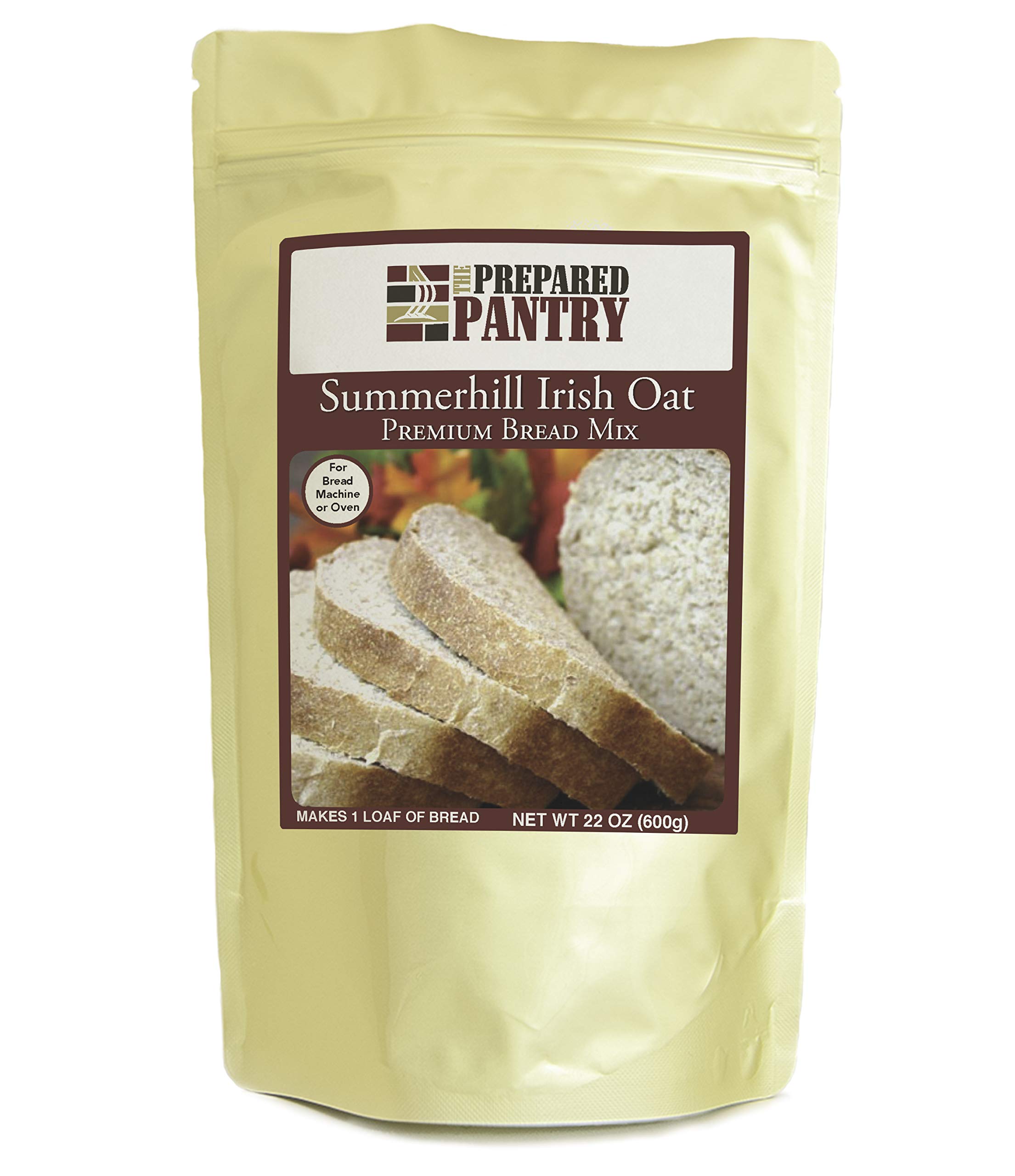 The Prepared Pantry Summerhill Irish Oat Bread Mix - Single Pack for Bread Machine or Oven | Easy Homemade Bread for Breakfast, Sandwiches & Family Gatherings