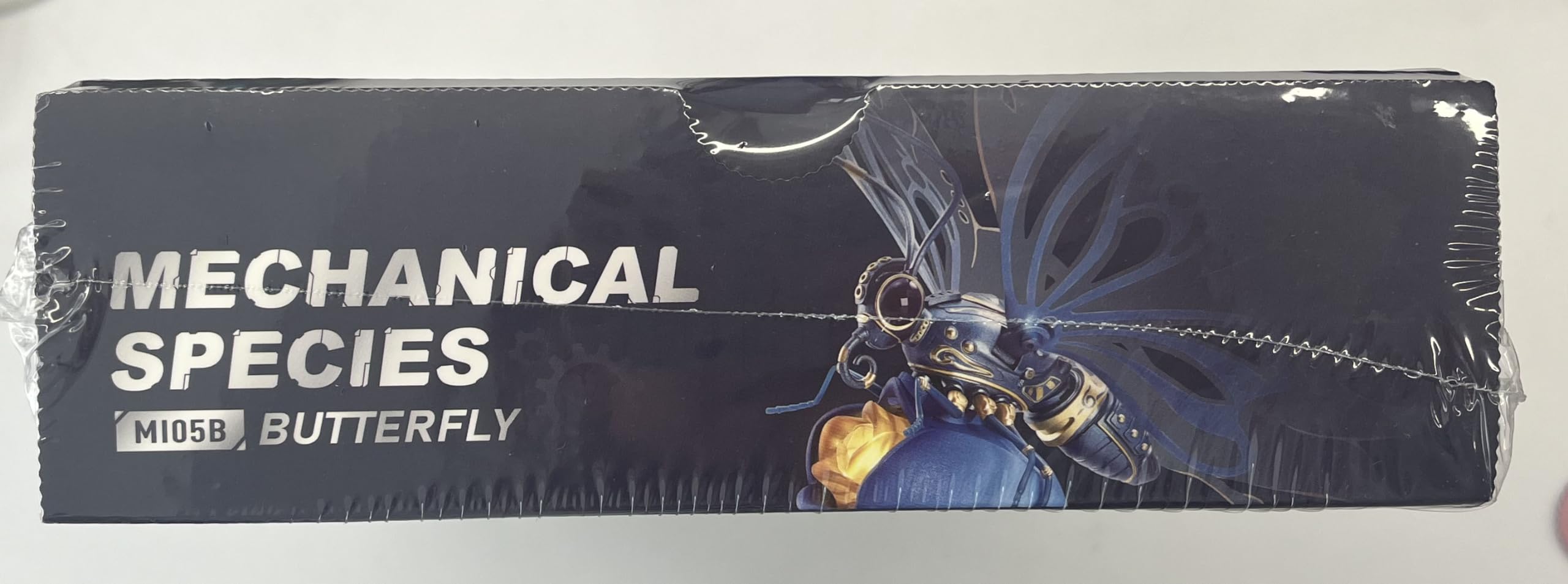 ROBOTIME 3D Metal Mechanical Puzzle Kit - DIY Butterfly Model with LED Lights for Adults & Teens | Unique Home Decor, Birthday Gift | Easy Assembly STEM Building Toy (Blue) - Perfect for Office Desk Display, Night Light, and STEM Education Projects