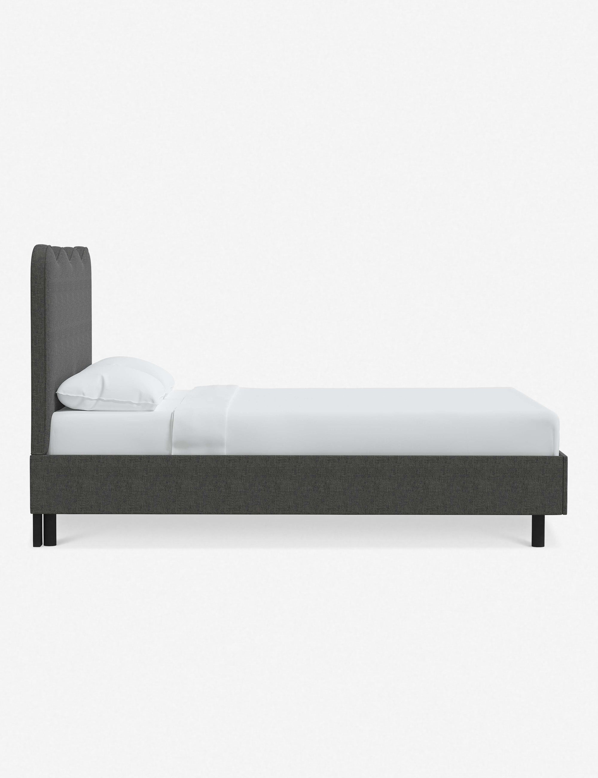 Modern Clementine Platform Bed Frame - Queen Size, Wooden Slat Support, Sturdy & Minimalist Design - Perfect for Bedrooms, Guest Rooms & Small Spaces