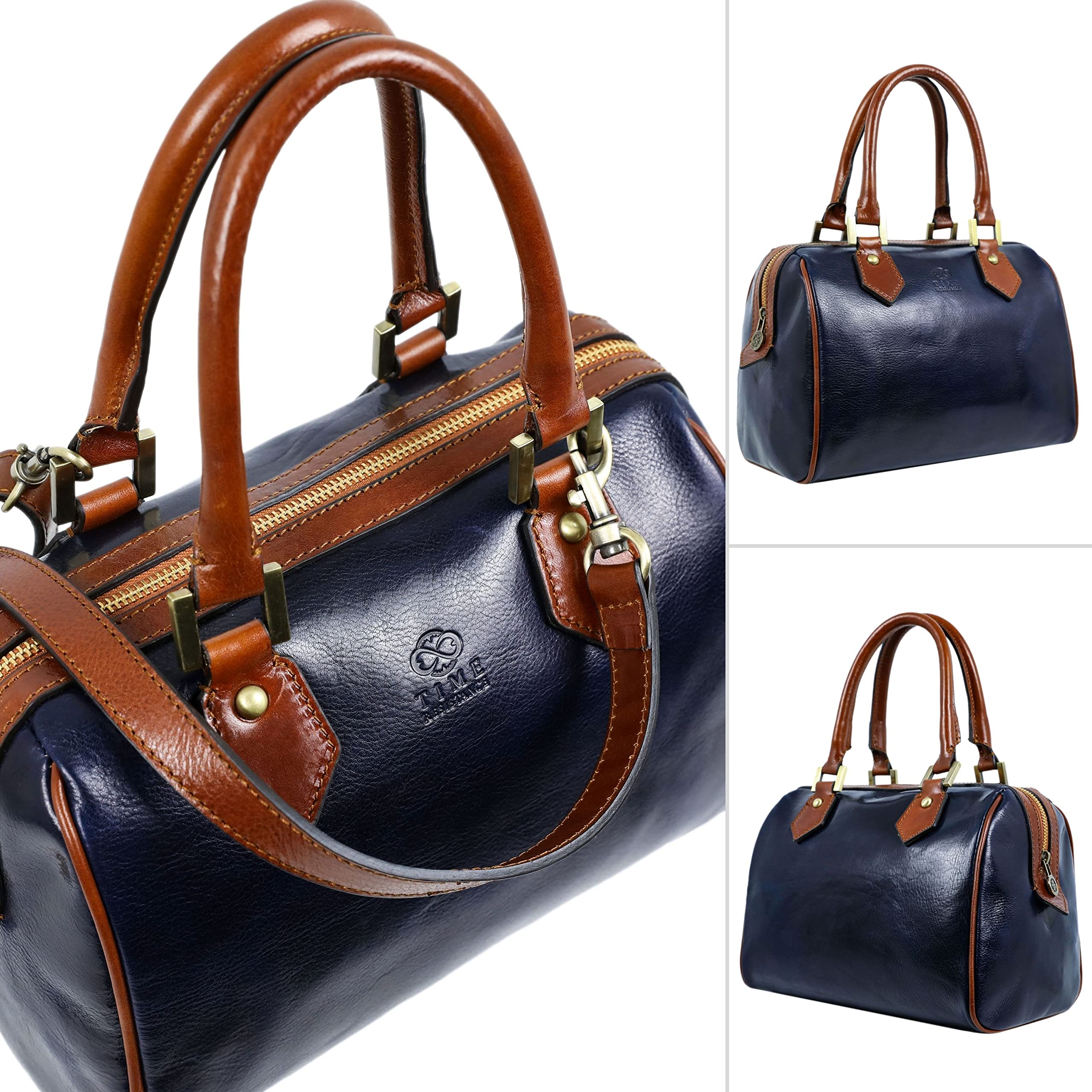 Premium Full-Grain Leather Handbag for Women - Durable Time-Resistant Top Handle Tote Purse - Perfect for Work, Travel & Everyday Use