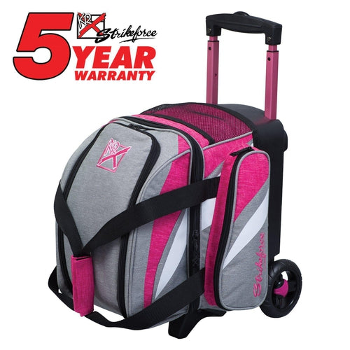 KR Strikeforce Cruiser Single Roller Bowling Bag in Stone Pink - Perfect for League Play, Tournaments & Travel | Durable & Stylish Bowling Gear for Men & Women
