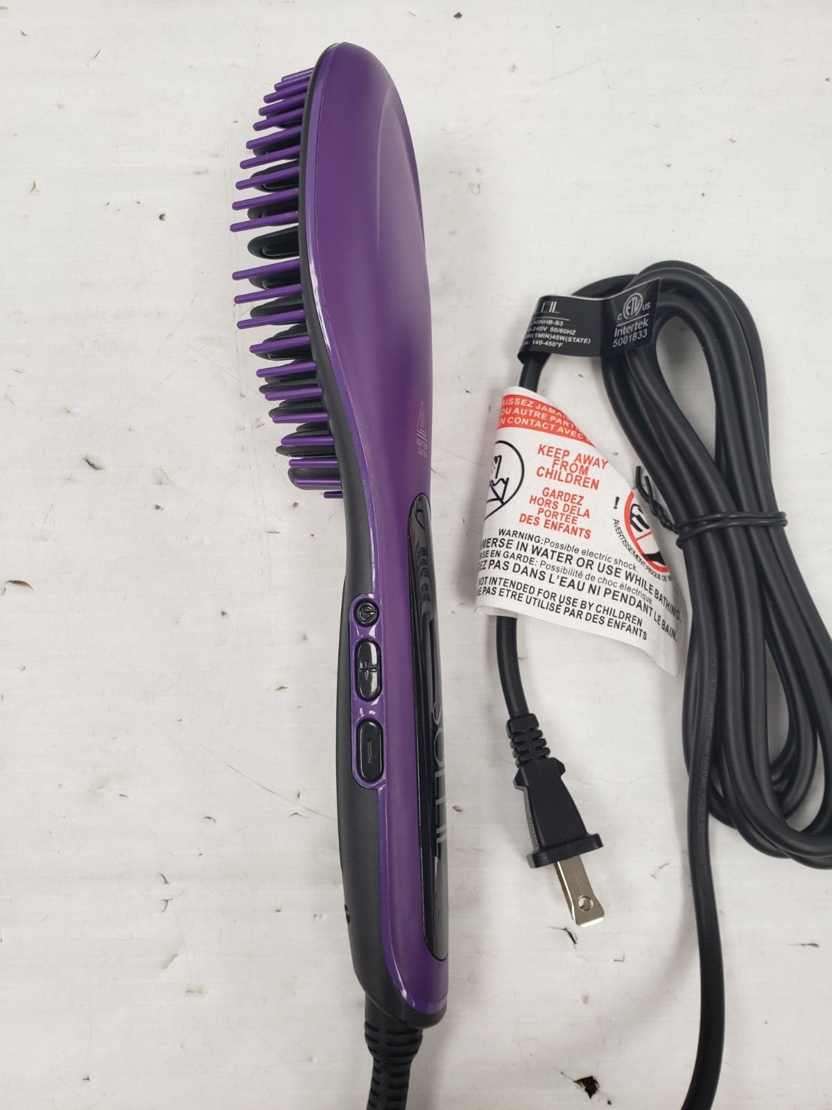 Soleil 2.0 Heat Brush - Professional Hair Styling Tool for Smoothing & Straightening - Perfect for Home Salon & Travel Use