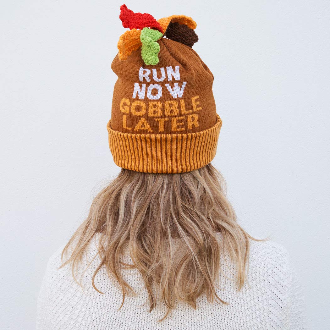Gone For a Run Pom Pom Beanie Hat for Runners - Warm Winter Running Hat with Cute Pom Pom | Perfect for Cold Weather Jogging, Marathon Training & Outdoor Activities