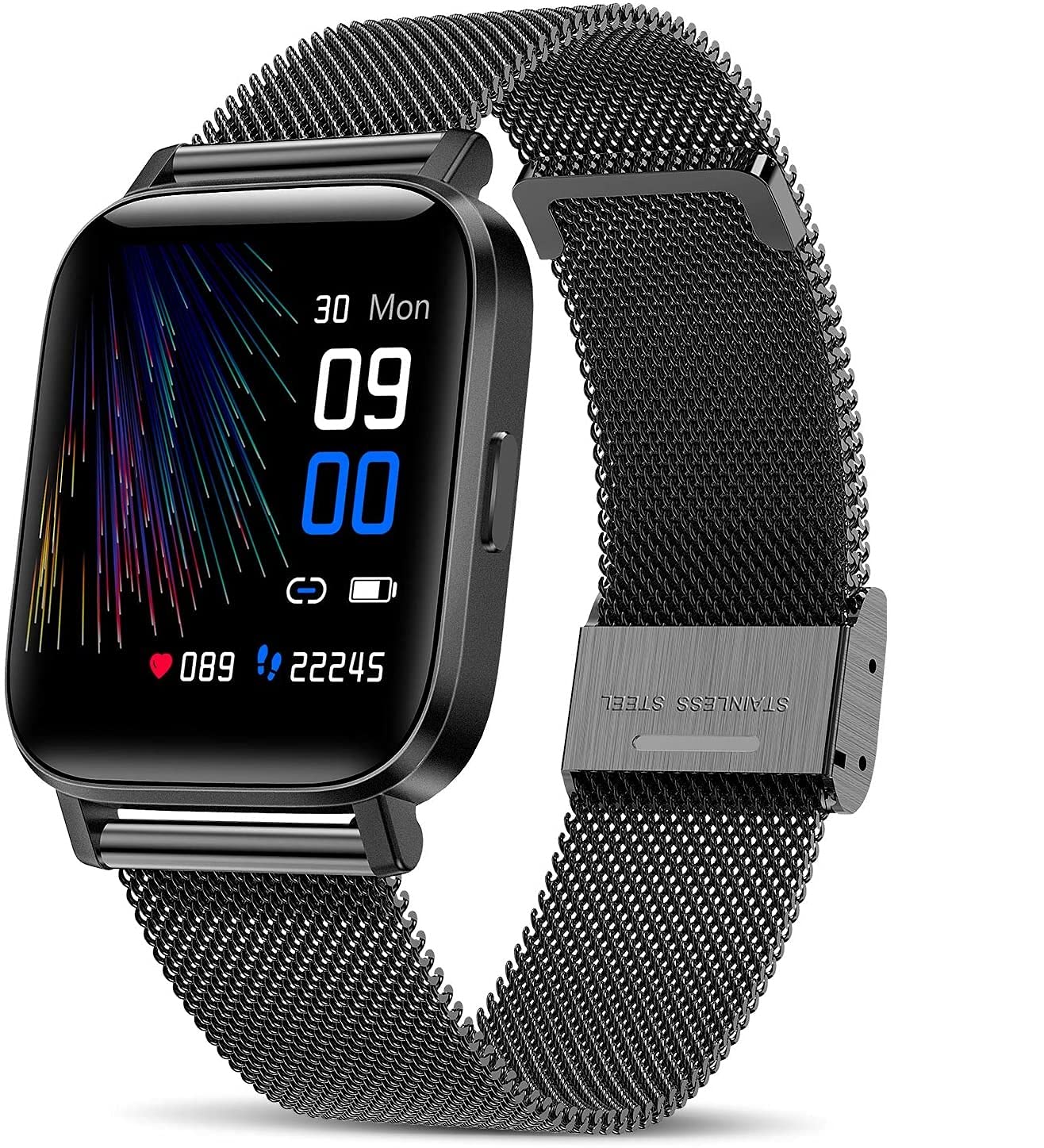 ECSEM Stainless Steel Watch Bands for Rinsmola Smartwatch - Quick Release Replacement Metal Wristbands | Perfect for Workouts, Office Wear & Everyday Use