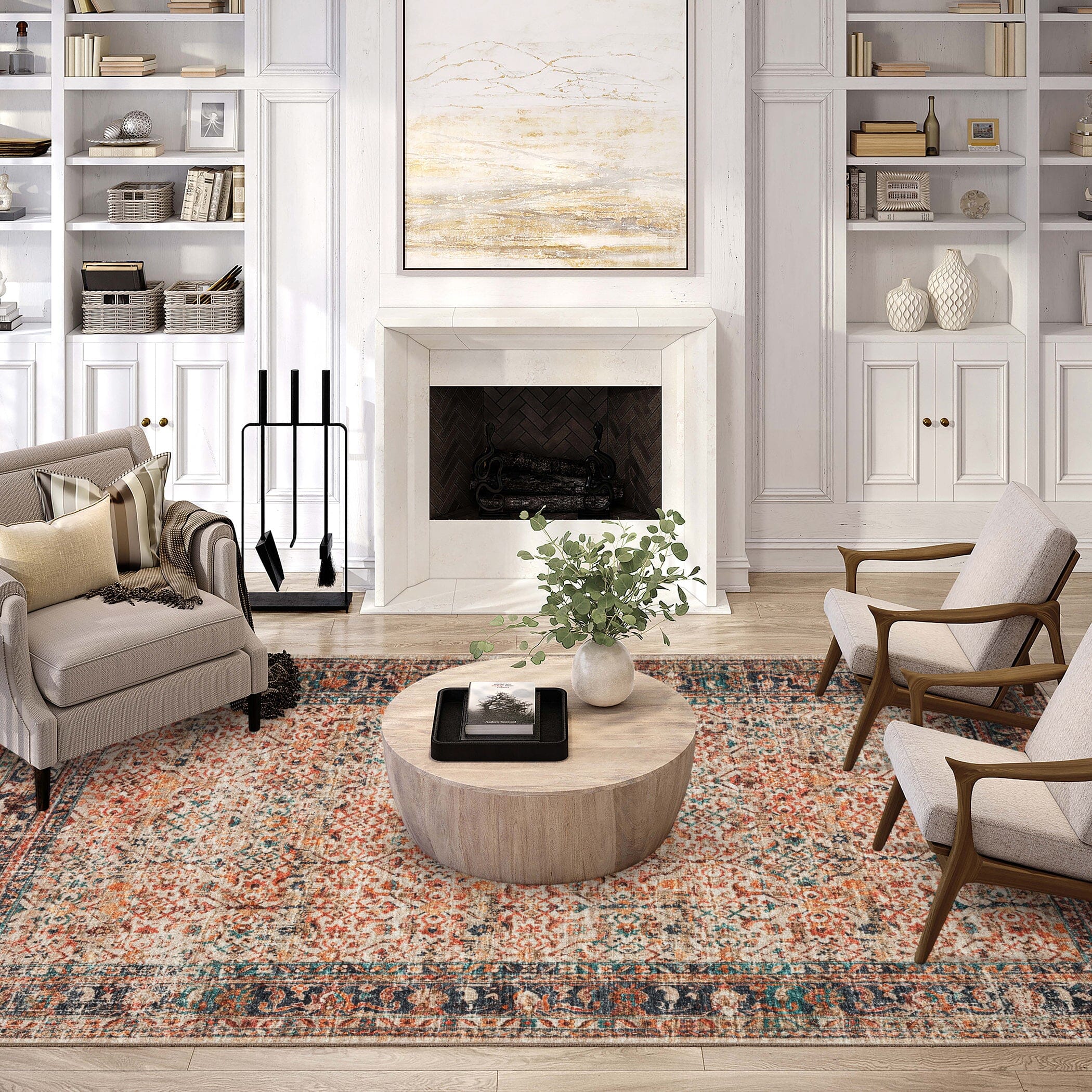 Dalyn Jericho JC10 Rug | Premium Linen Area Rug for Living Room, Bedroom & Dining Room | Soft & Durable Home Decor