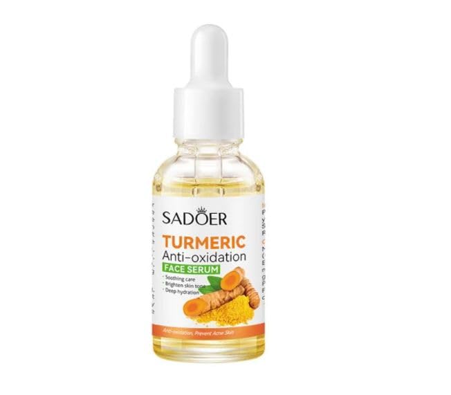YELURI Turmeric Anti-Oxidant Serum for Dark Spot Correction & Skin Revitalization - 30ml | Brightening Face Treatment for Hyperpigmentation & Dull Skin | Perfect for Daily Skincare Routine & Nighttime Repair