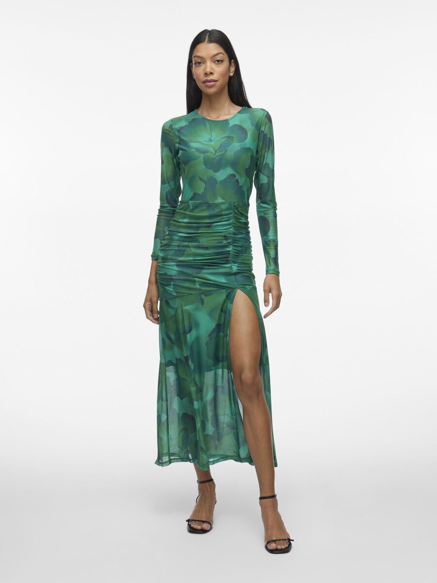 Leena Maxi Dress for Women - Elegant Long Flowy Summer Dress in Ultramarine Green - Perfect for Beach Vacations, Date Nights & Outdoor Parties