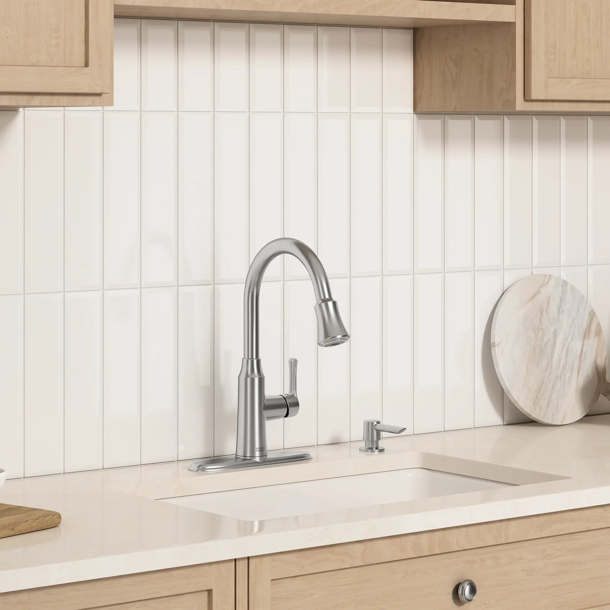 Ellis Pull Down Kitchen Faucet - Modern Stainless Steel Single Handle Sprayer with High Arc Spout for Easy Cleaning | Perfect for Home Kitchen Sink, Dishwashing & Food Prep