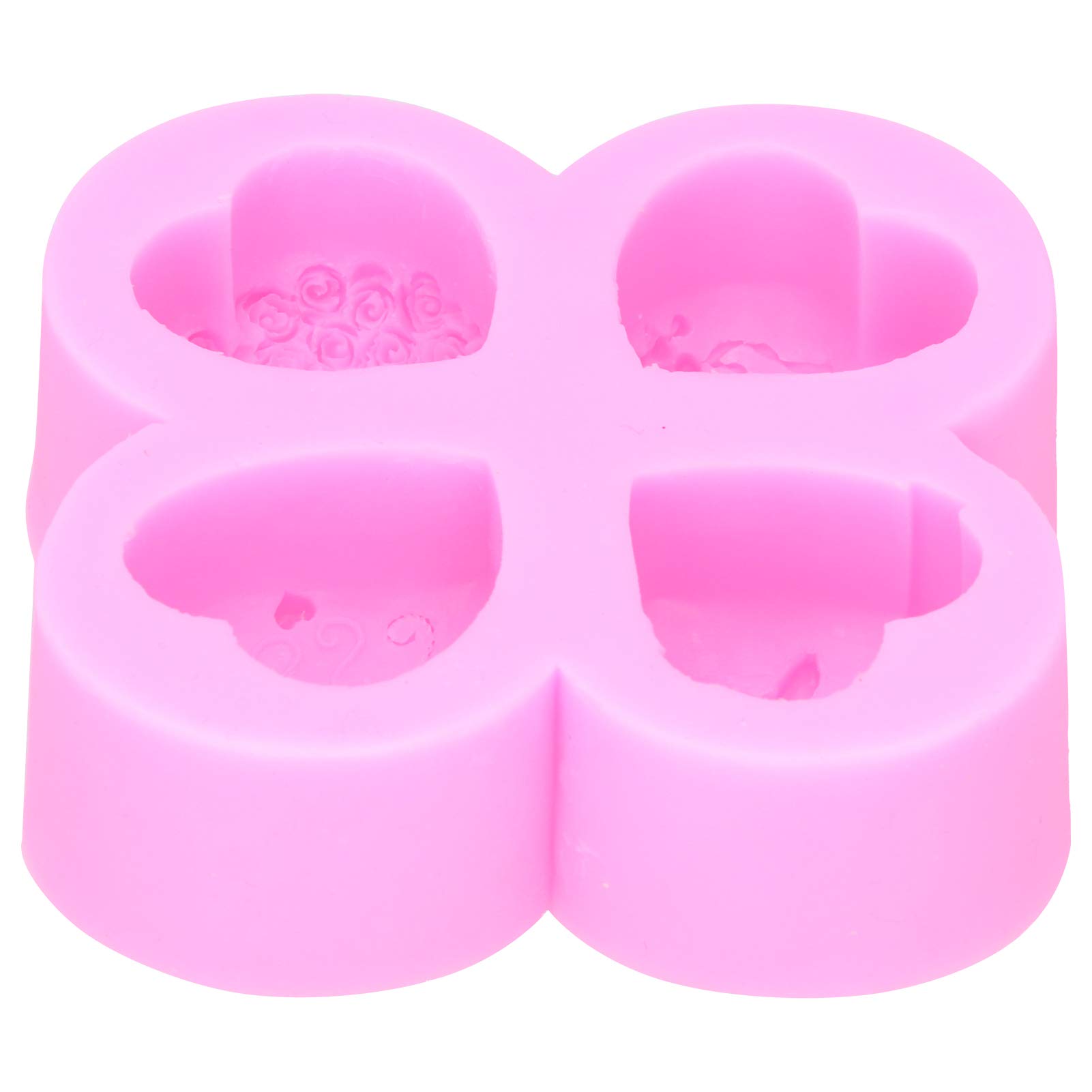 Heart Shaped Silicone Cake Mold - DIY Chocolate, Cake, Soap & Aromatherapy Plaster Molds - Portable Baking Tools for Valentine's Day, Birthday Parties & Home Decor