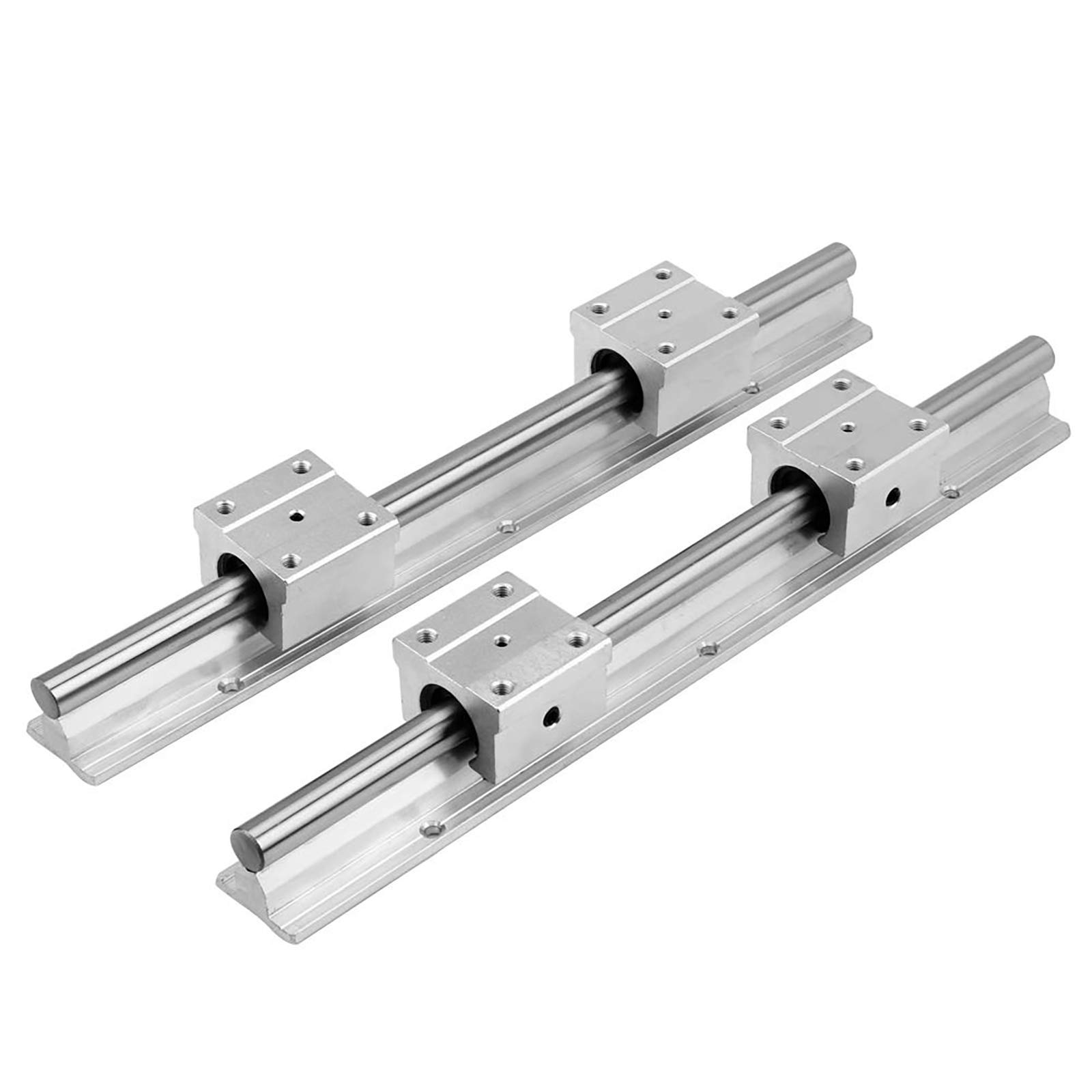 SBR16-68.5 Inch Linear Rail Guide with 4 Bearing Blocks for CNC Router & 3D Printer | 1740mm Shaft & End Stops | Perfect for DIY CNC Machines, Laser Cutters, and Automated Manufacturing Systems