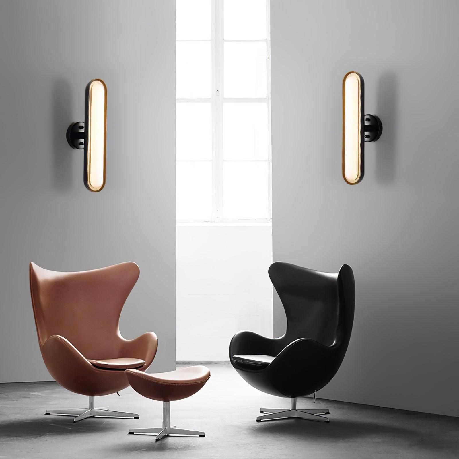 Modern LED Capsule Wall Lamp - Dimmable Bedroom Night Light for Kids & Adults - Perfect for Nursery, Hallway, and Living Room Decor