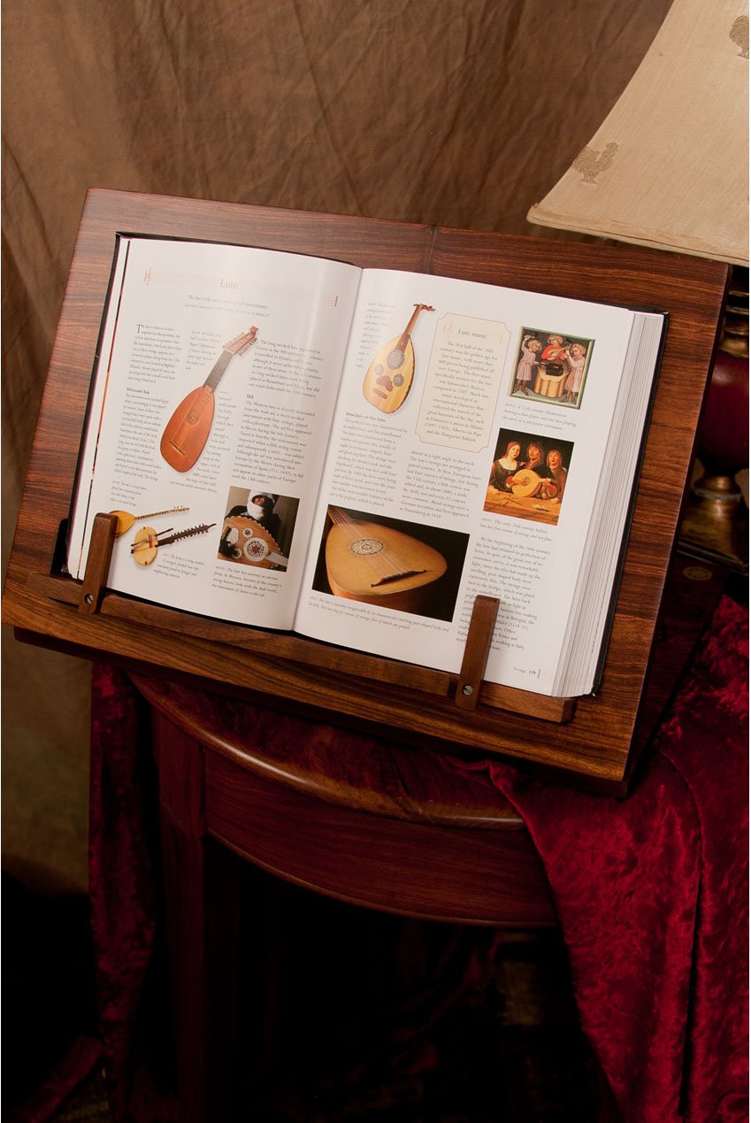 Roosebeck Portable Tabletop Music Stand - Adjustable Height & Angle for Sheet Music - Perfect for Piano, Violin, Guitar Practice & Classroom Use