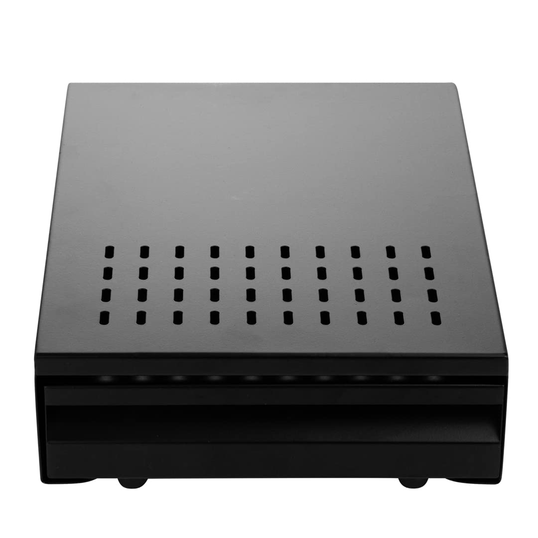 Restaurantware Restpresso 13.5 x 9.75 x 3.75 Inch Stainless Steel Espresso Knock Box with Detachable Drawer & Silicone Bar - Durable Coffee Grounds Container for Baristas & Home Brewing - Perfect for Espresso Machines in Cafes & Kitchens