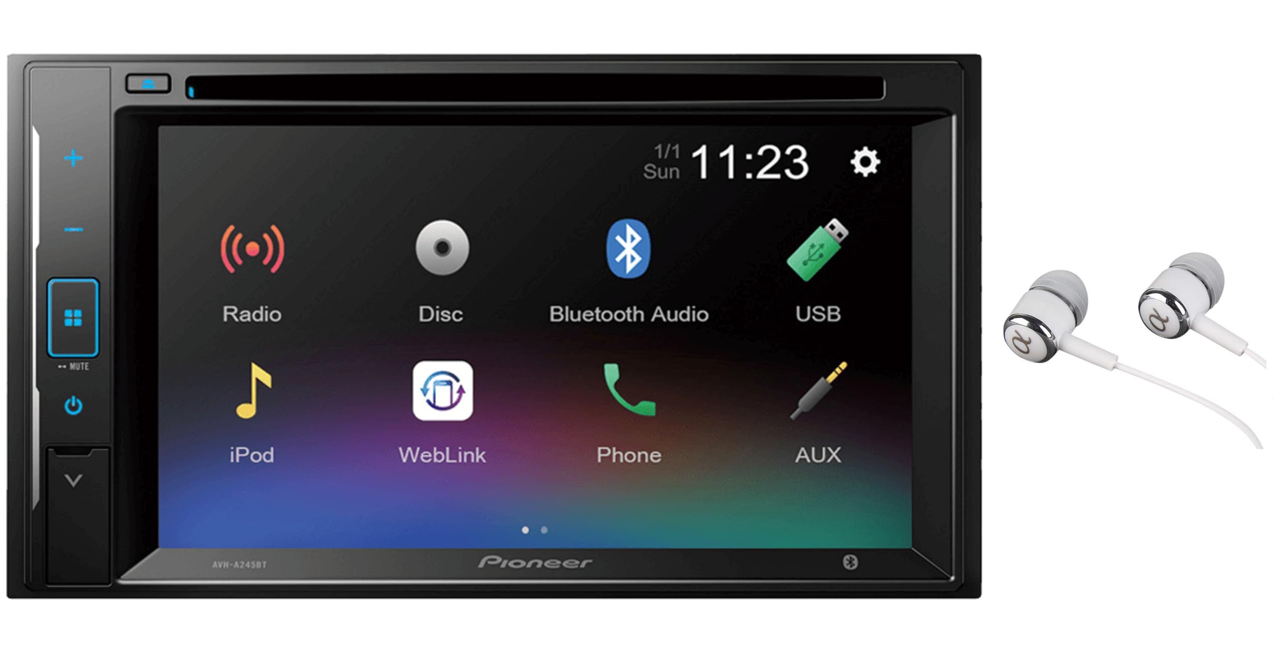 Pioneer Touchscreen Car Stereo with Weblink, Bluetooth & USB - Perfect for Hands-Free Calling, Music Streaming & GPS Navigation in Your Vehicle