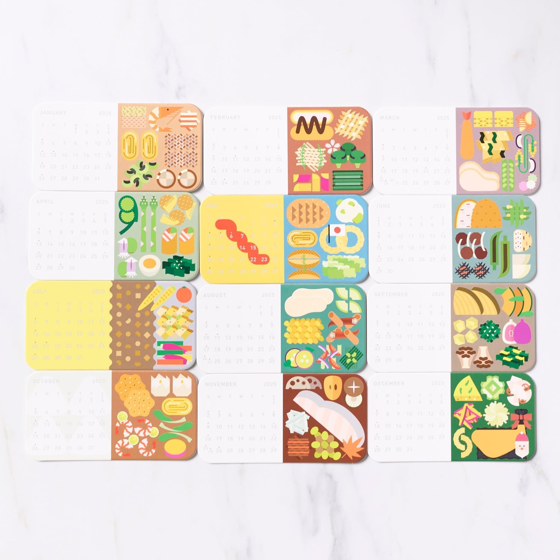 2025 Bento Calendar - Stylish & Functional Japanese Lunch Planner for Meal Prep & Organization | Perfect for Office, School & Home Use