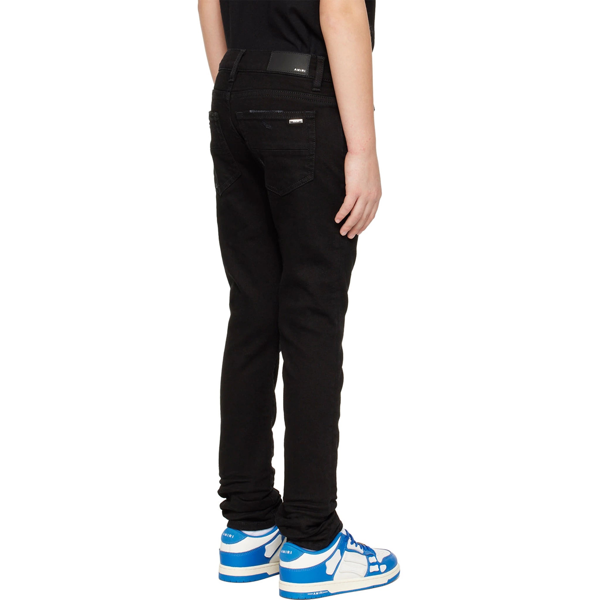 Amiri Kids Stack Black Jeans - Premium Distressed Denim for Boys & Girls | Perfect for School, Playdates & Casual Outings