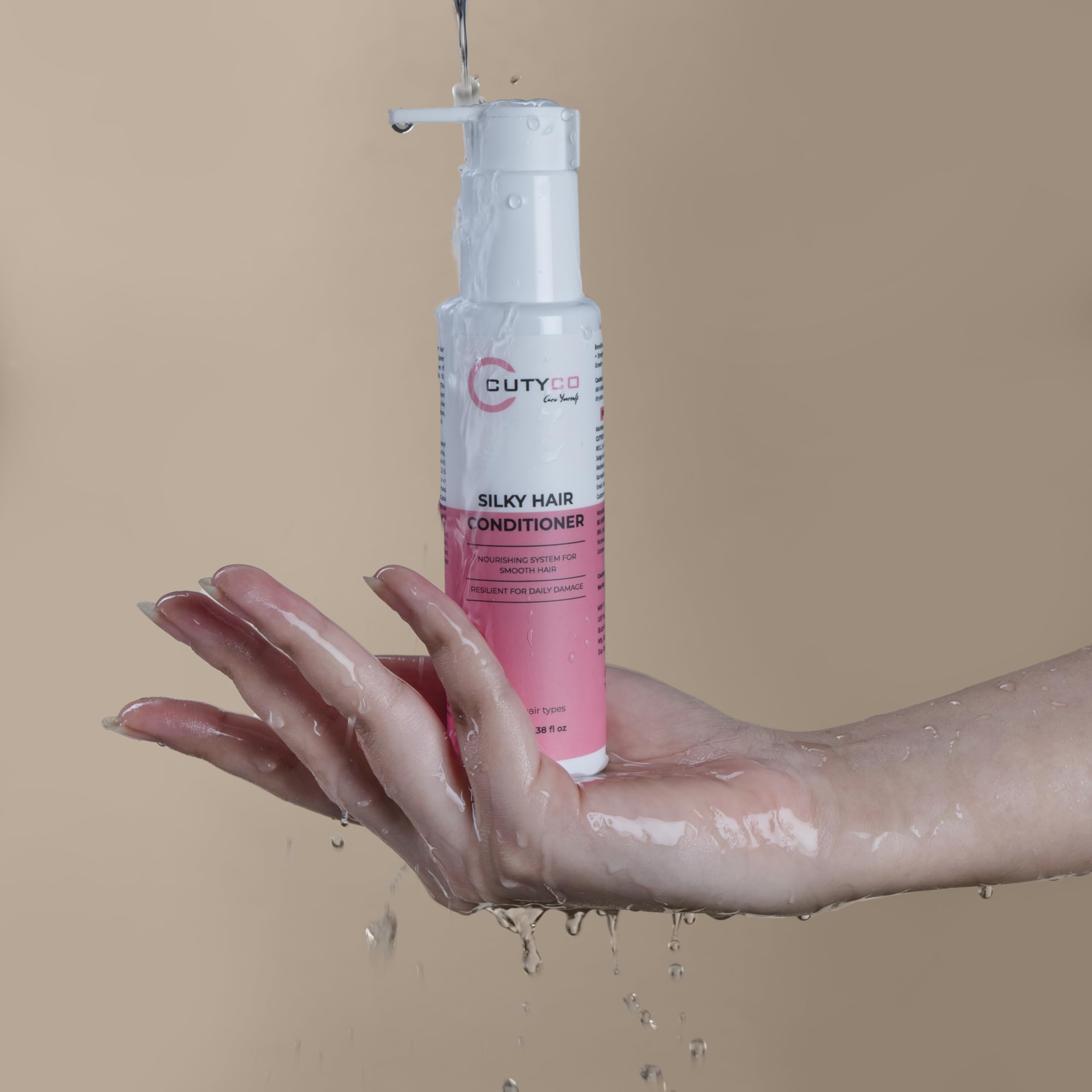 CUTYCO Silky Hair Conditioner for Dry & Frizzy Hair - Sulfate & Paraben Free Deep Moisturizing Treatment - Improves Hair Texture for Softer, Shinier Locks - 100ml (3.4oz) - Unisex Hair Care for Women & Men - Perfect for Daily Use, Salon-Like Results at Home