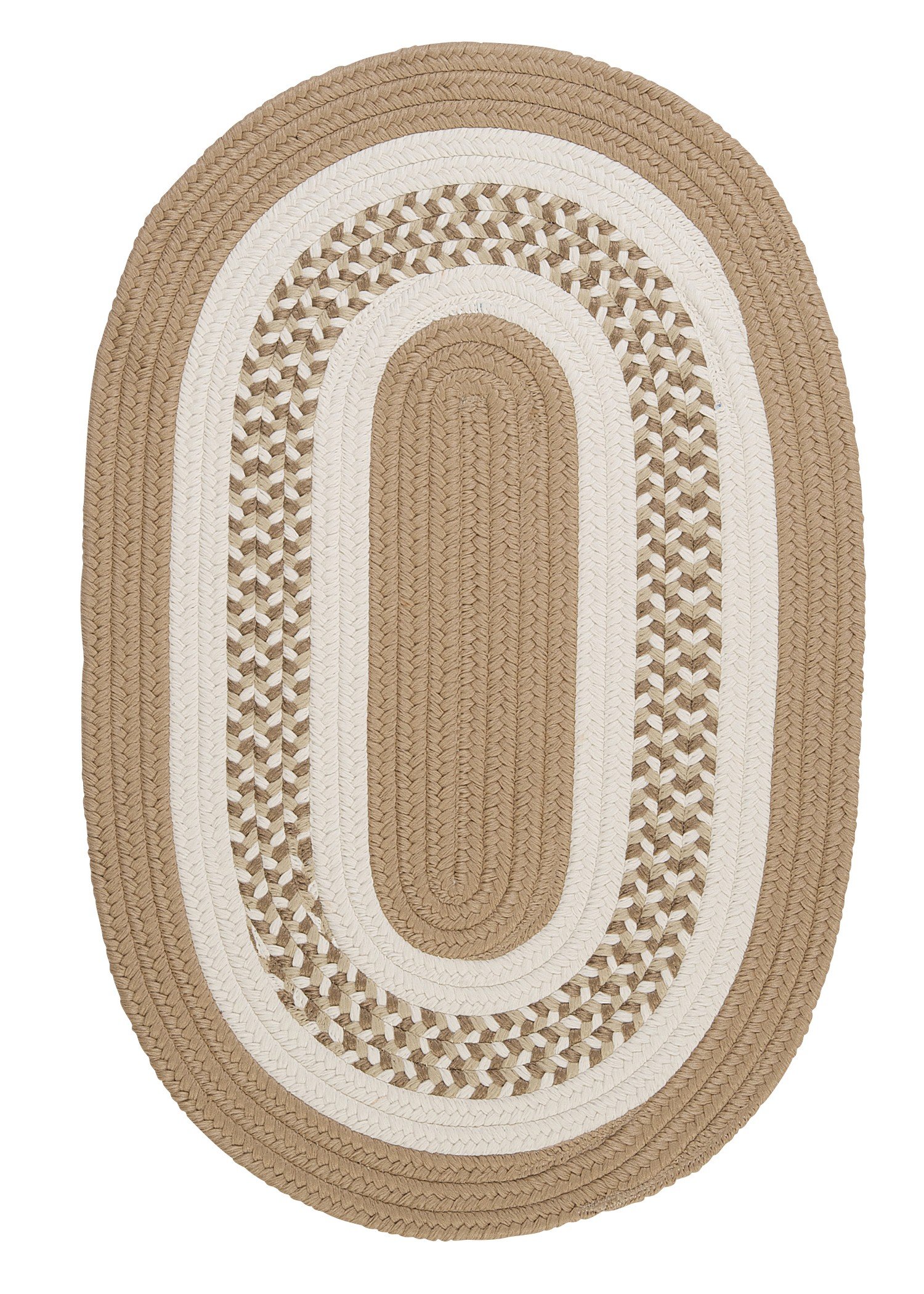 Flowers Bay Handmade Oval Jute Area Rug 2x6 Feet - Natural Cuban Sand Color - Boho Chic Living Room, Bedroom & Nursery Decor