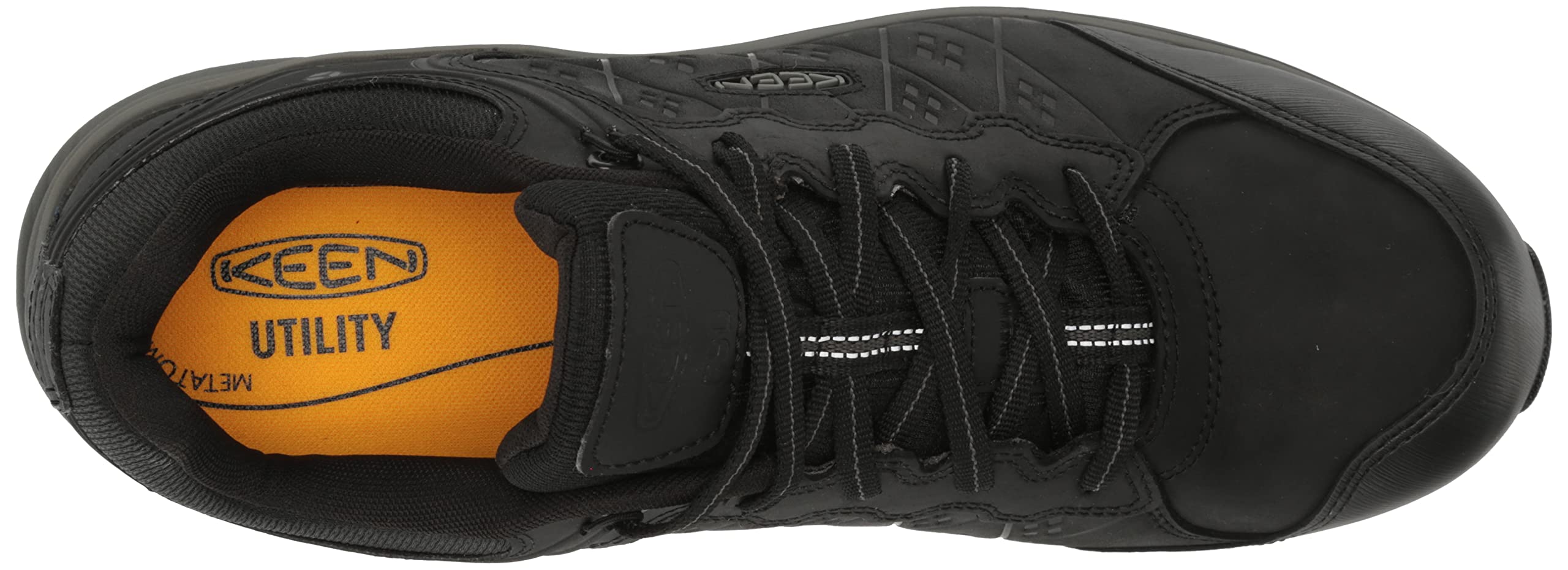 KEEN Utility Men's Vista Energy+ Low Composite Toe ESD Leather Industrial Work Shoes - Lightweight Safety Shoes for Construction, Warehouse & Electricians
