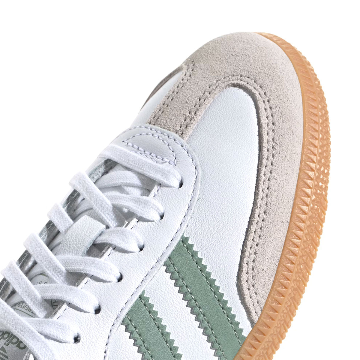 Kids Samba OG Sneakers - Cloud White Silver Green | Comfortable Athletic Shoes for Boys & Girls | Perfect for School, Sports & Casual Wear