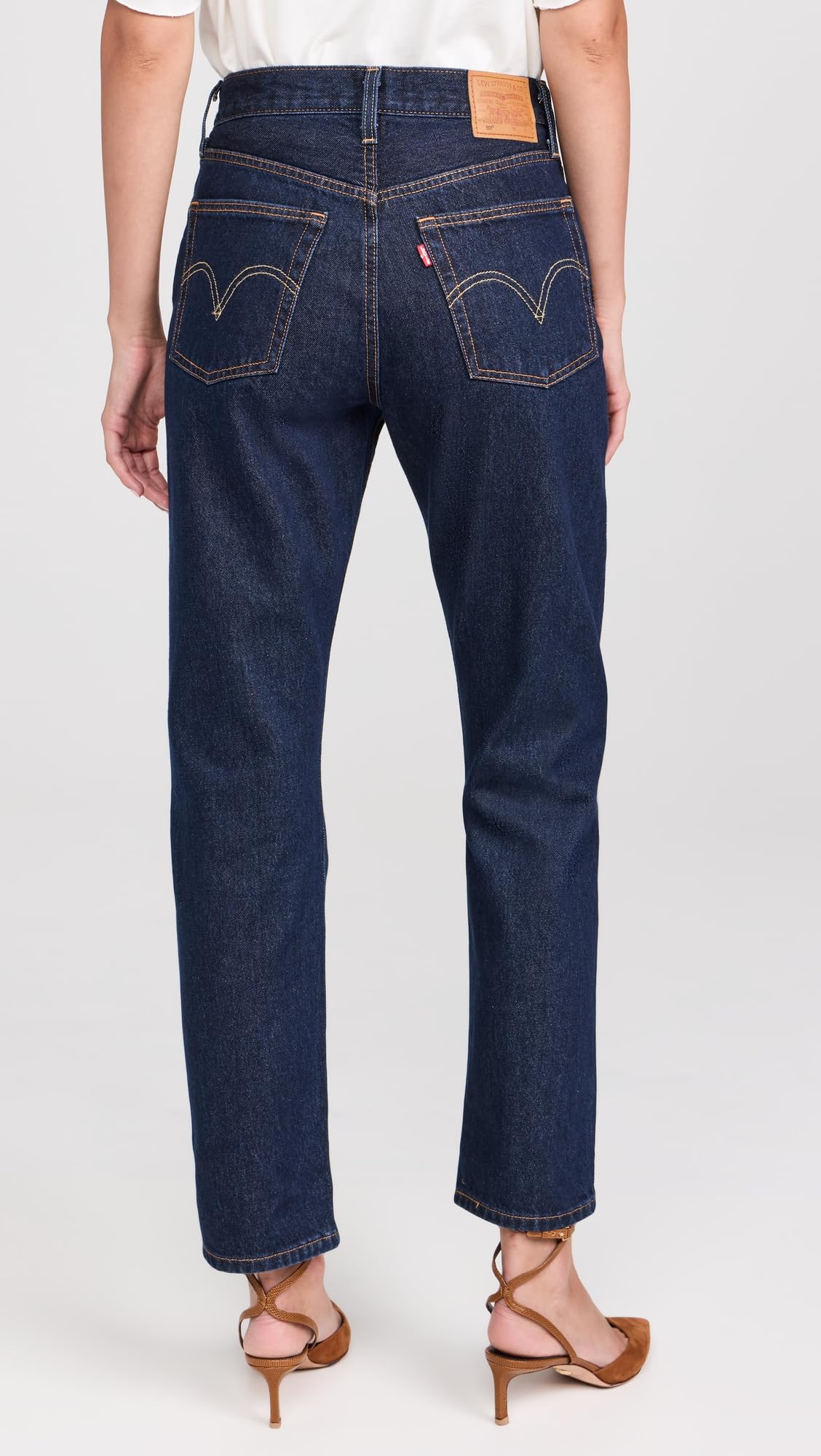 Levi's Women's Premium 501 Original Fit Jeans - Classic High Waist Straight Leg Denim Pants for Casual Wear & Everyday Outfits