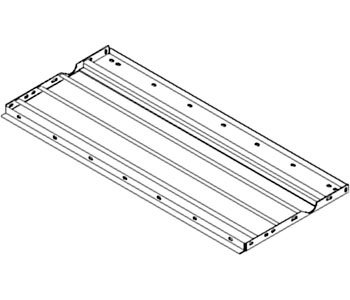 Genuine Feeder House Bottom Lower Front Part No. A-AH88598 - Compatible with John Deere & Case IH Tractors - Perfect for Harvesting & Farming Equipment Repair